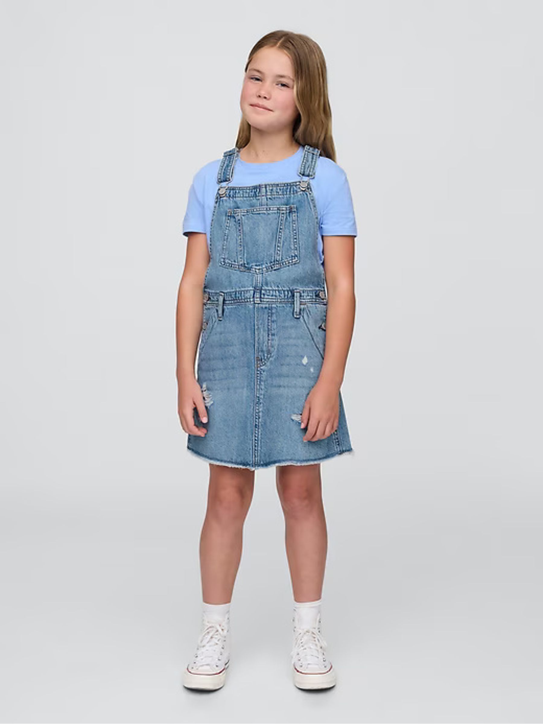 Blue Denim Pinafore Dress (4-13yrs) Gap