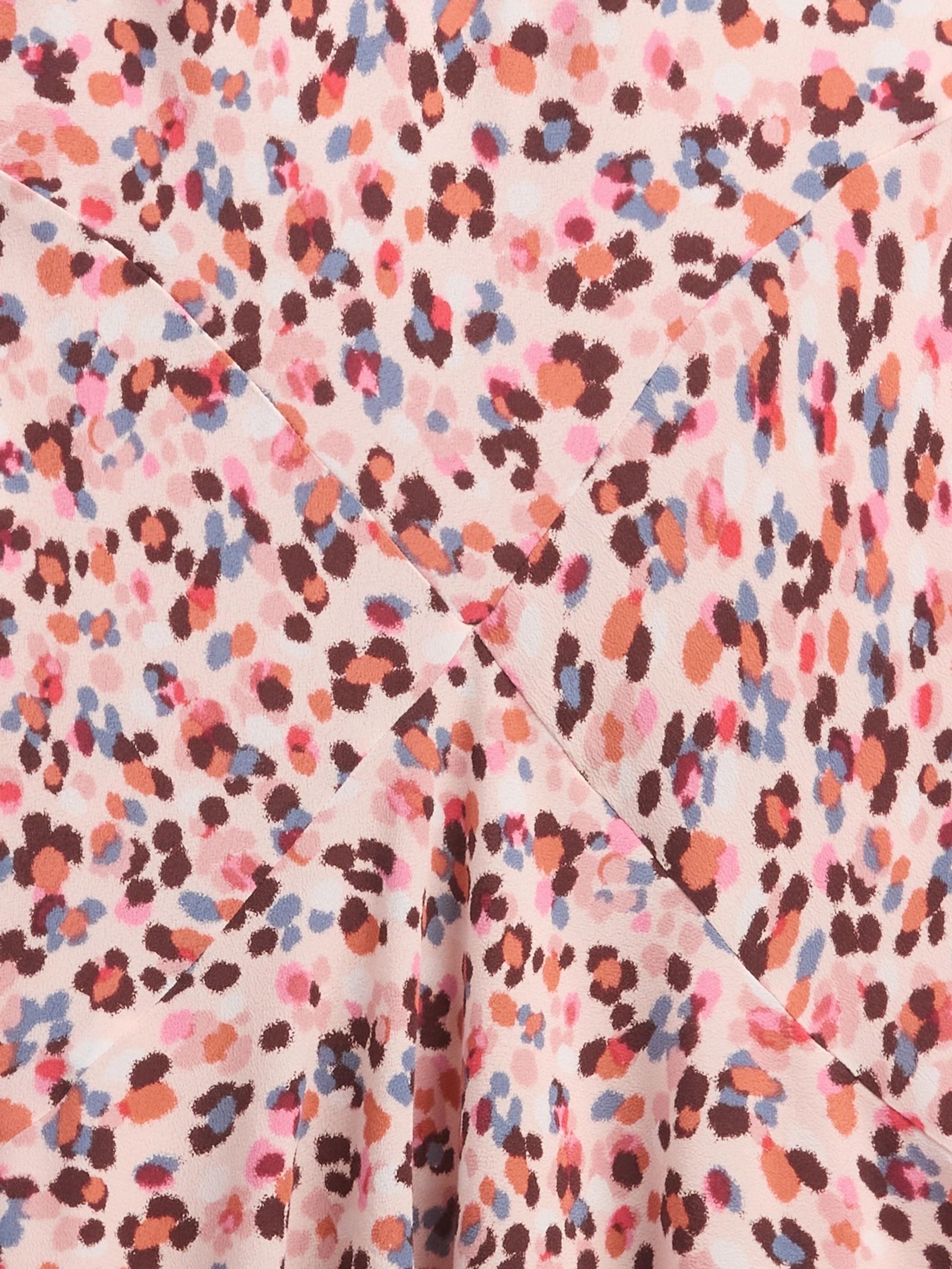 GapStudio Pink Print Print V-Neck Slip Mini Dress - Image 5 of 6