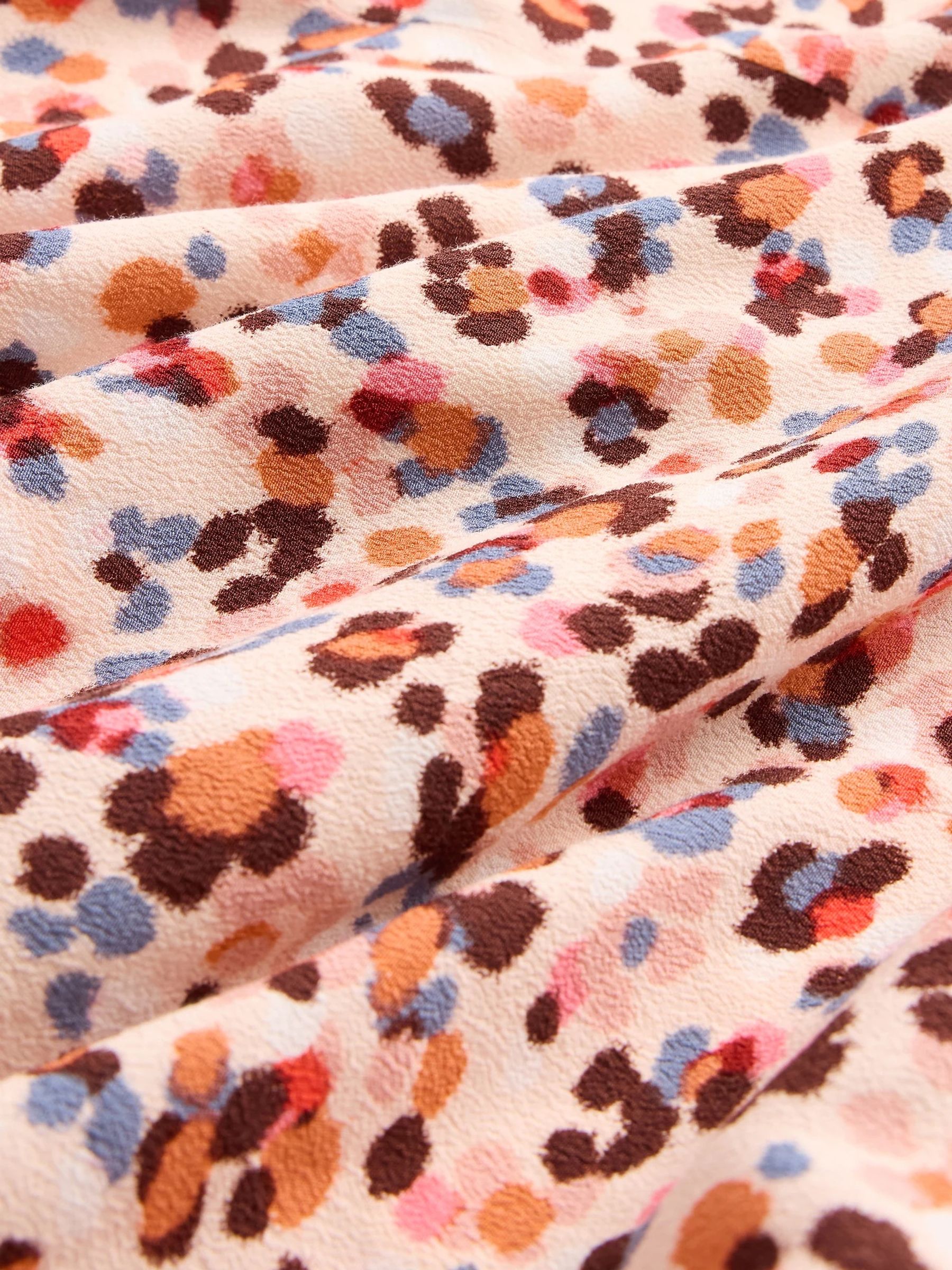 GapStudio Pink Print Print V-Neck Slip Mini Dress - Image 6 of 6