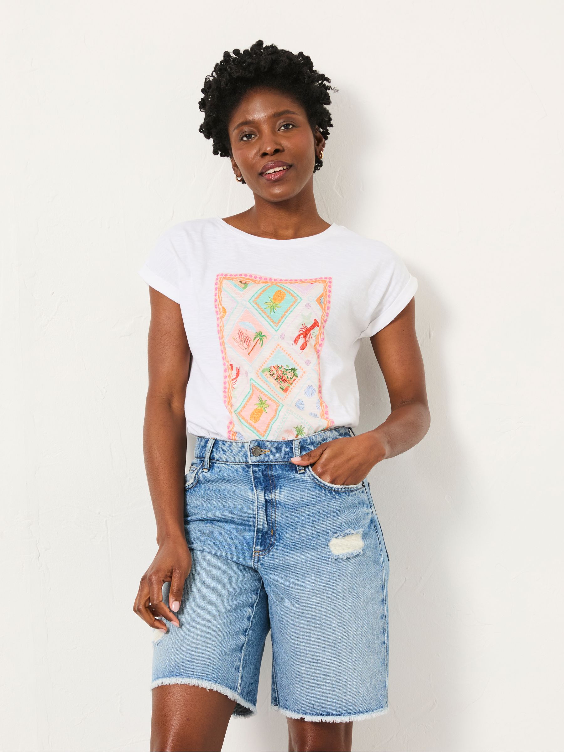 Postcard Graphic T-shirt