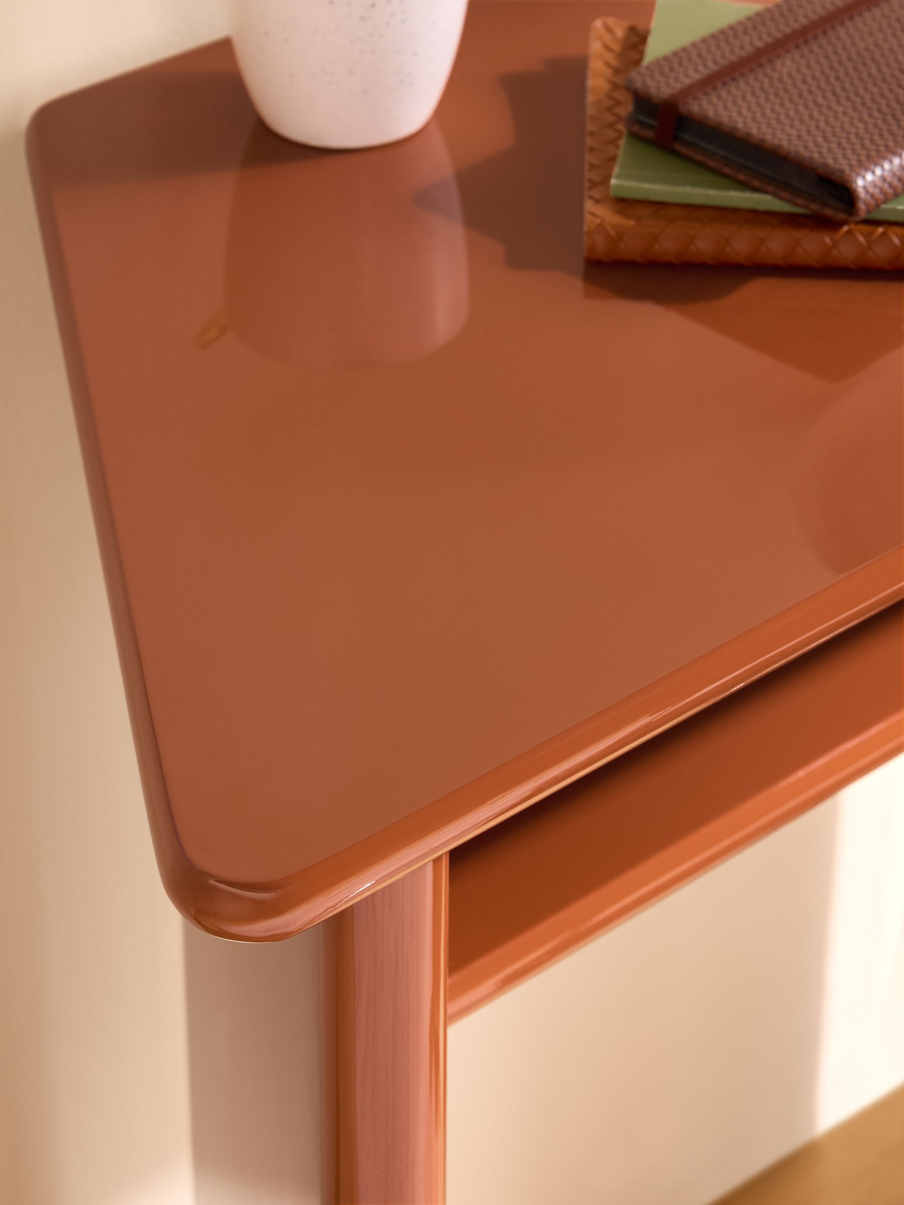 Ingrid Console Table in Orange - Image 2 of 3 Ingrid Console Table in Orange - Image 2 of 3