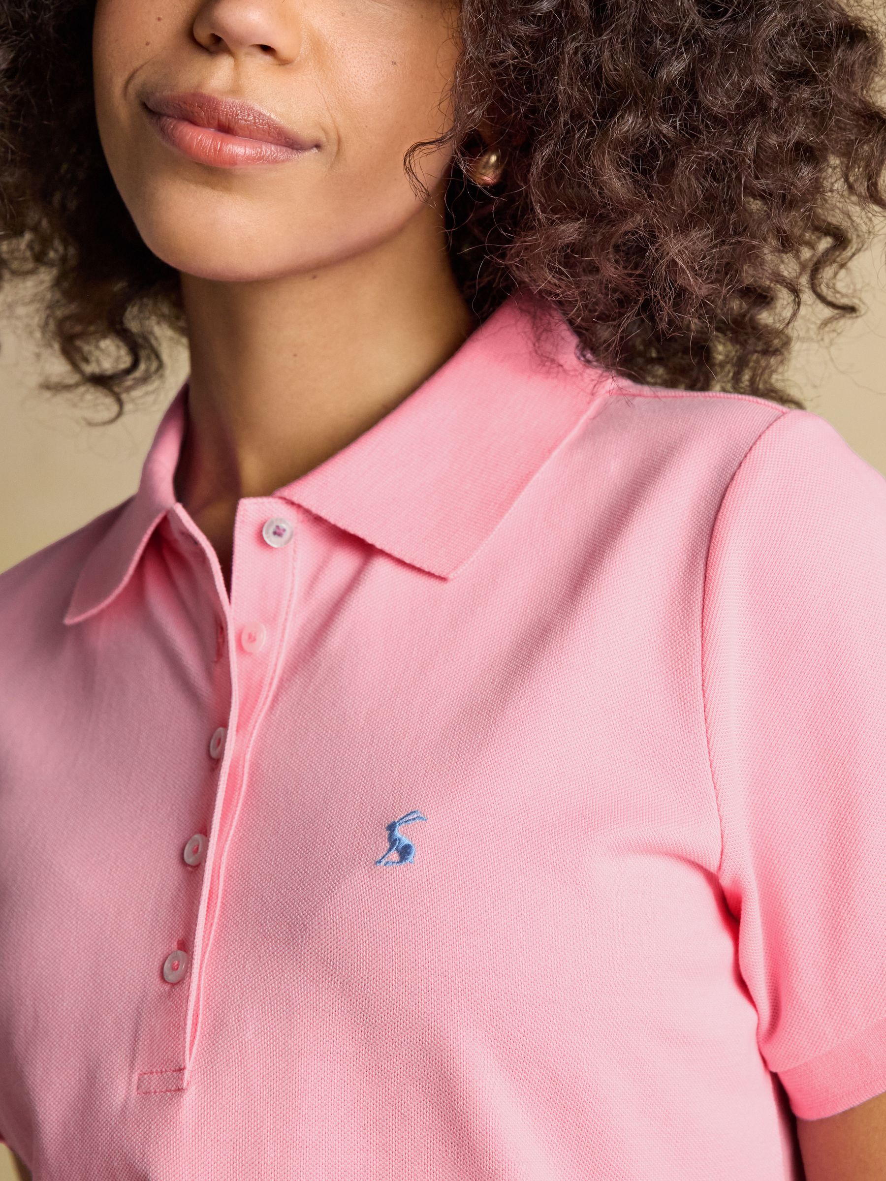Woody Pink Cotton Pique Short Sleeve Polo Shirt - Image 6 of 9