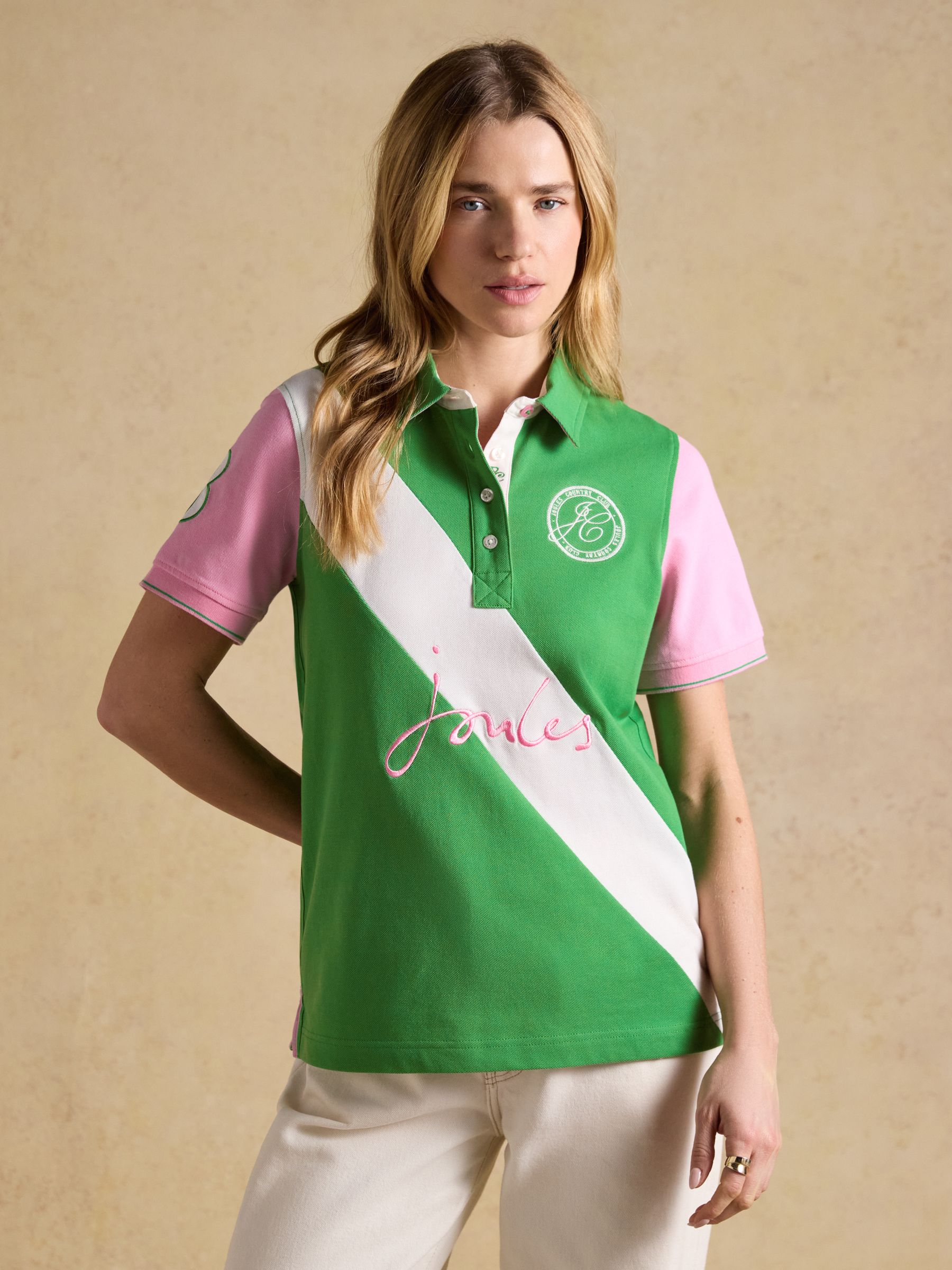 Beaufort Green Embroidered Short Sleeve Polo Shirt - Image 1 of 11