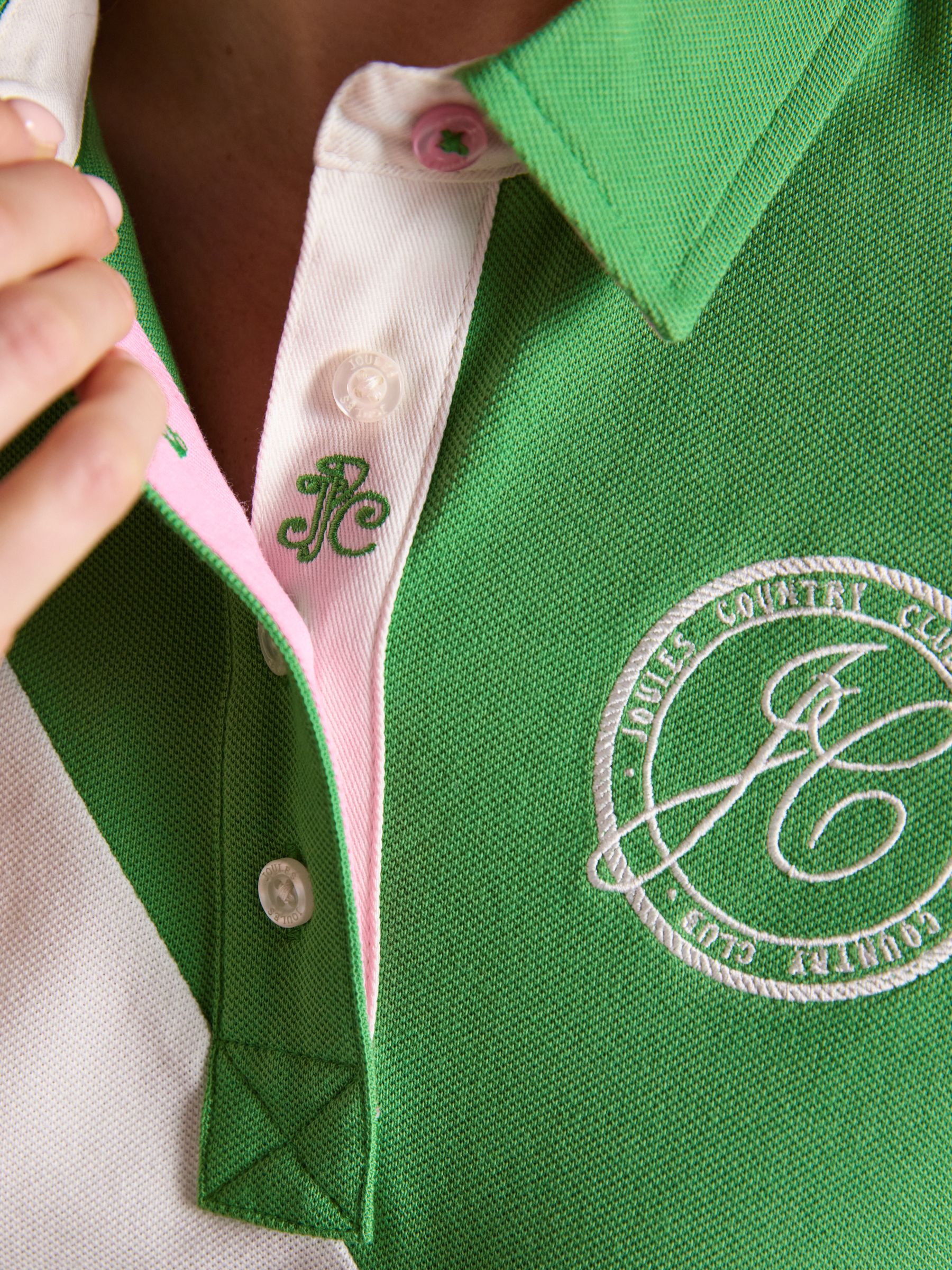 Beaufort Green Embroidered Short Sleeve Polo Shirt - Image 5 of 11
