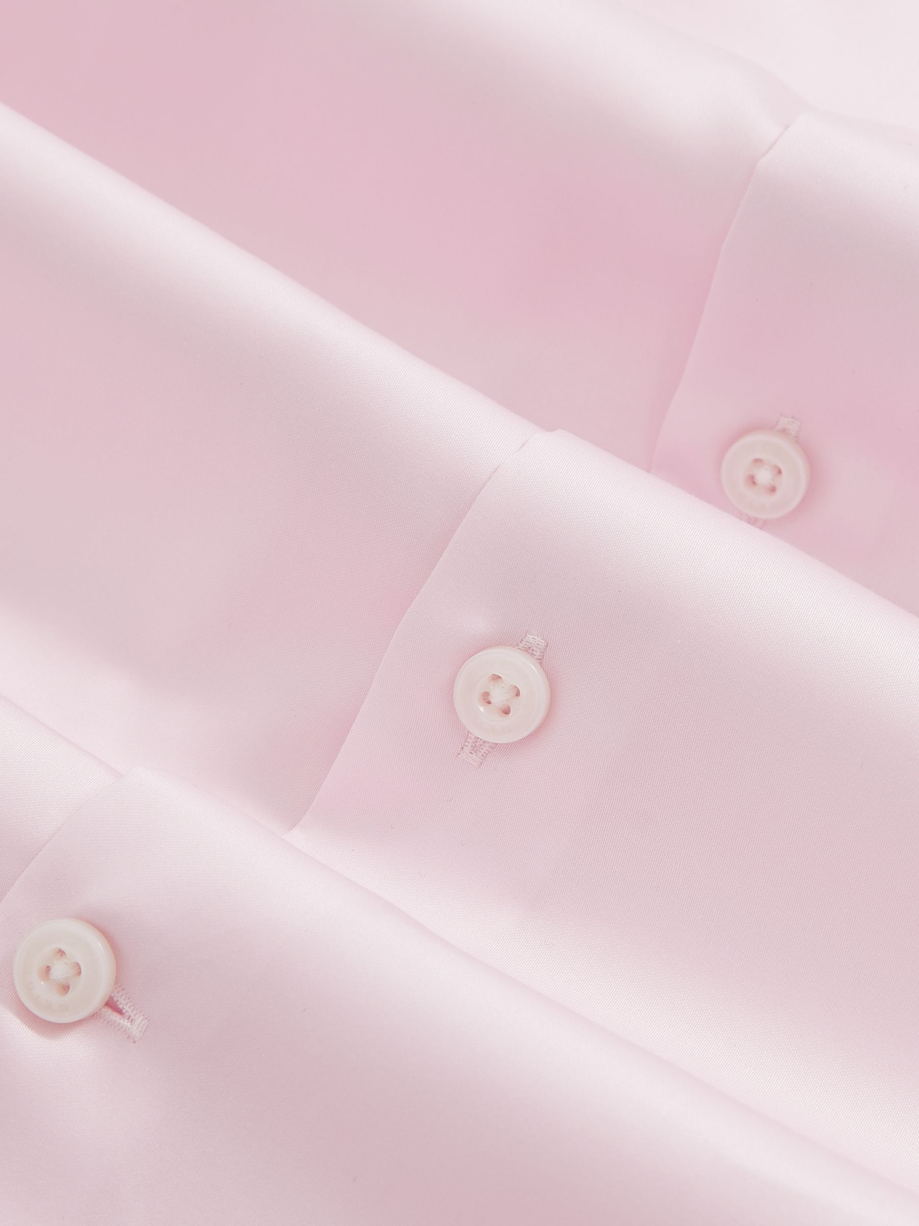 Slim Fit Cotton-Sateen Shirt in Pink - Image 8 of 8