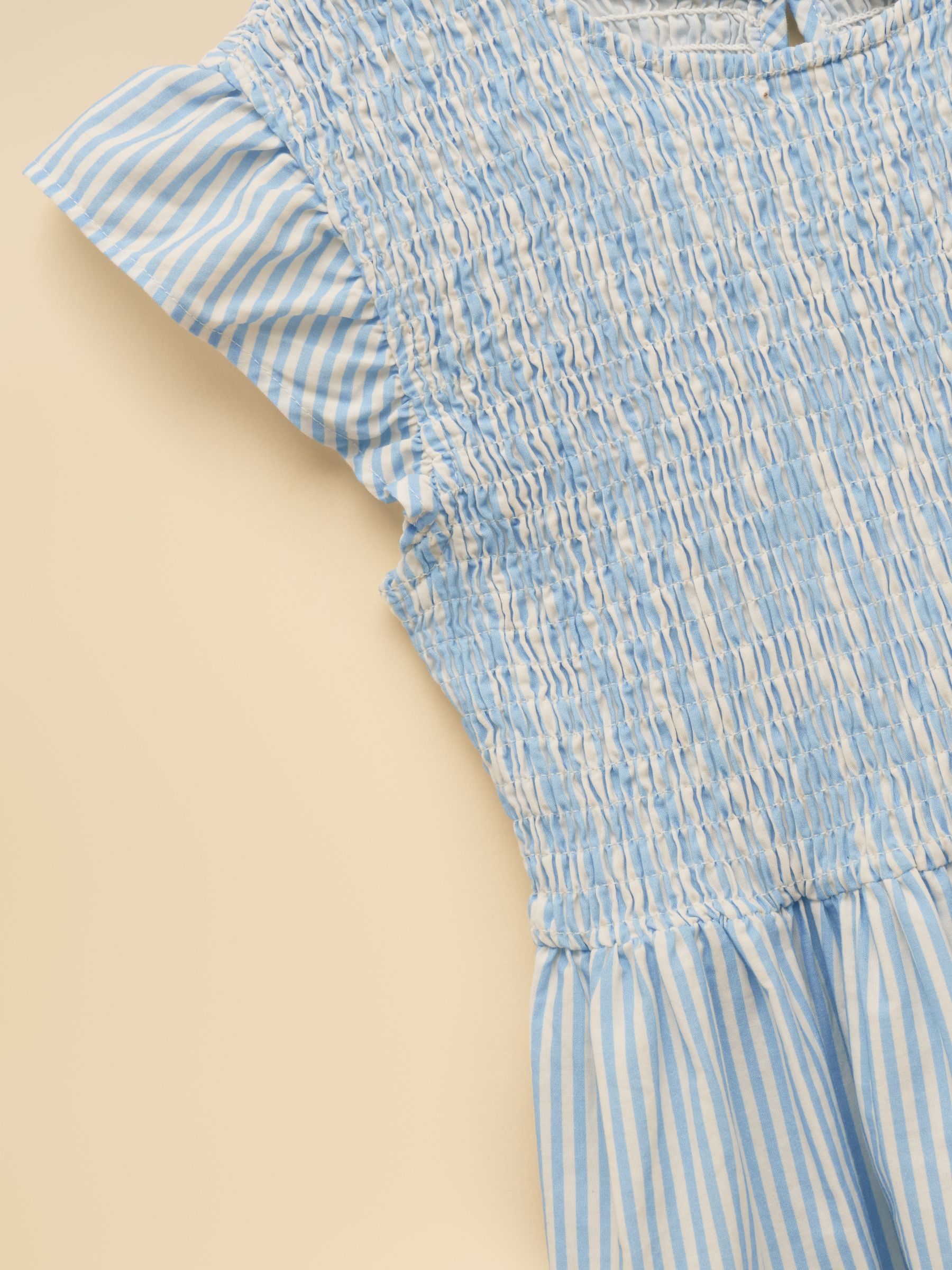 Girls' Jenna Blue Scene Woven Sleeveless Midi Dress - Image 7 of 8