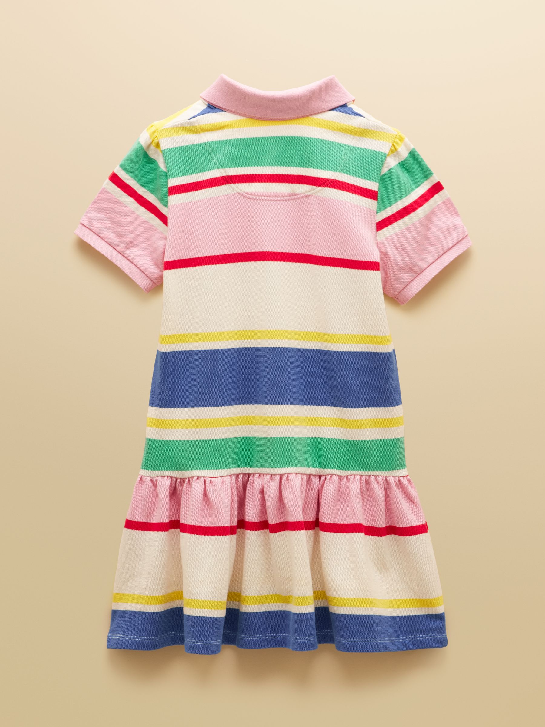 Girls' Multi Stripe Polo Shirt Dress - Image 4 of 7
