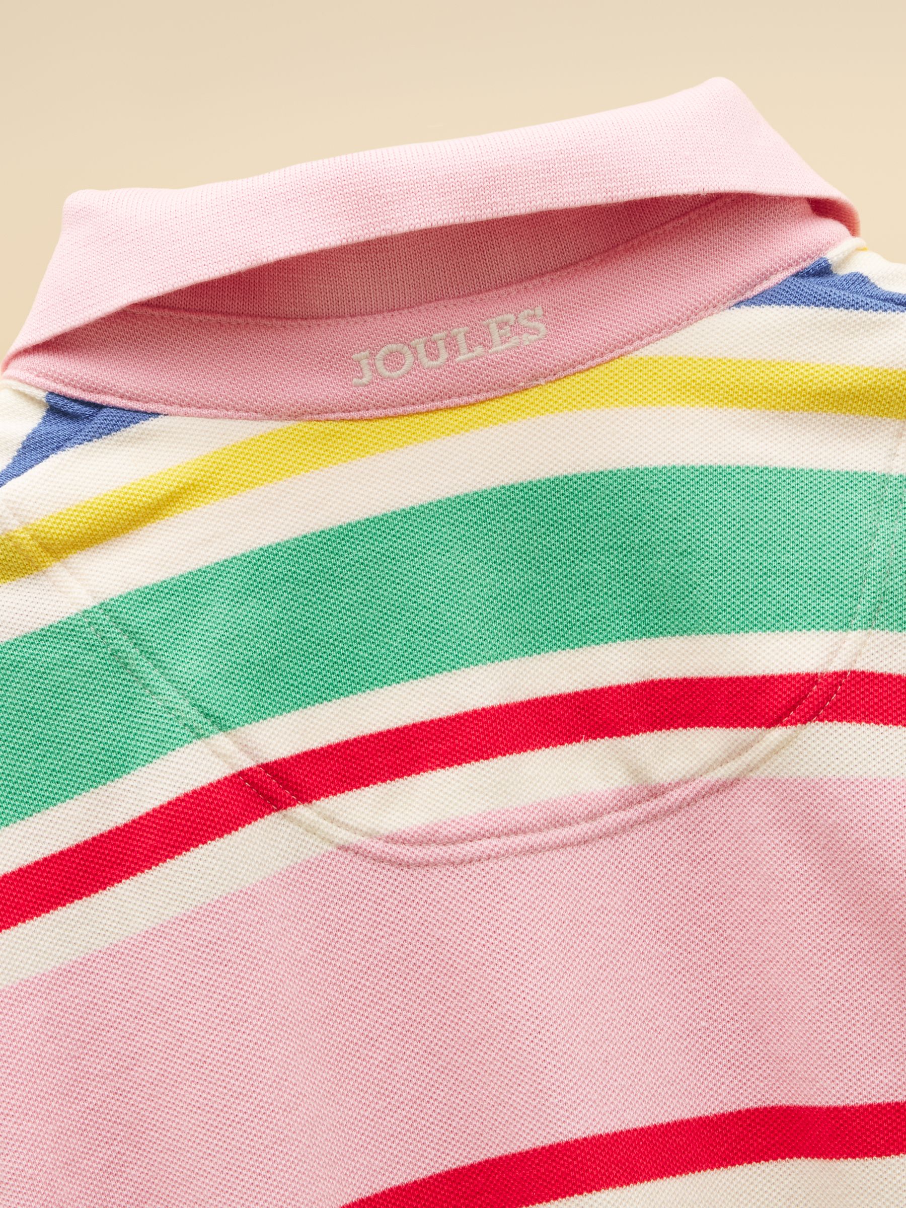 Girls' Multi Stripe Polo Shirt Dress - Image 7 of 7