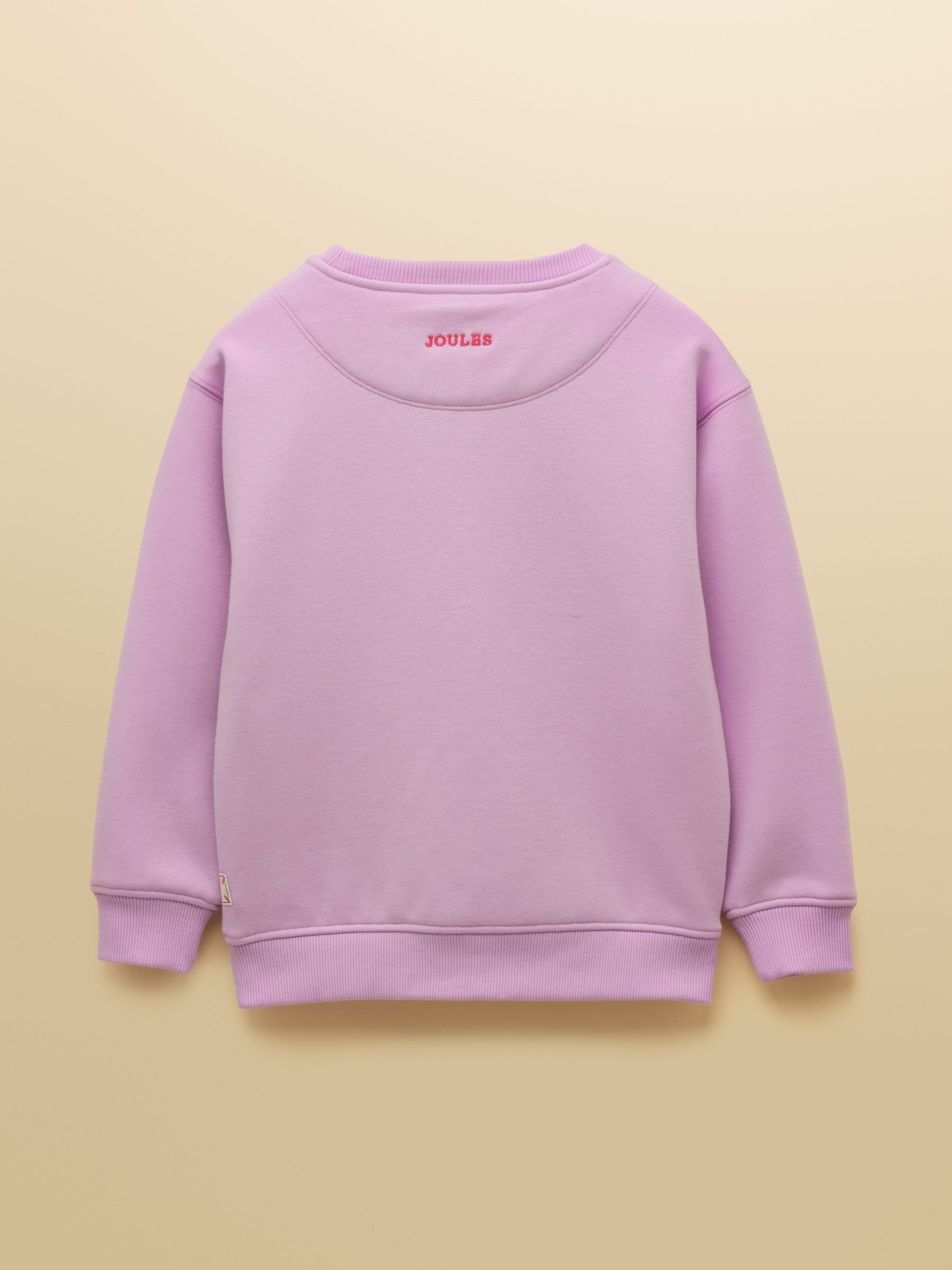 Kids' Mackenzie Lilac Horse Sweatshirt With Faux Faur Lining - Image 2 of 5