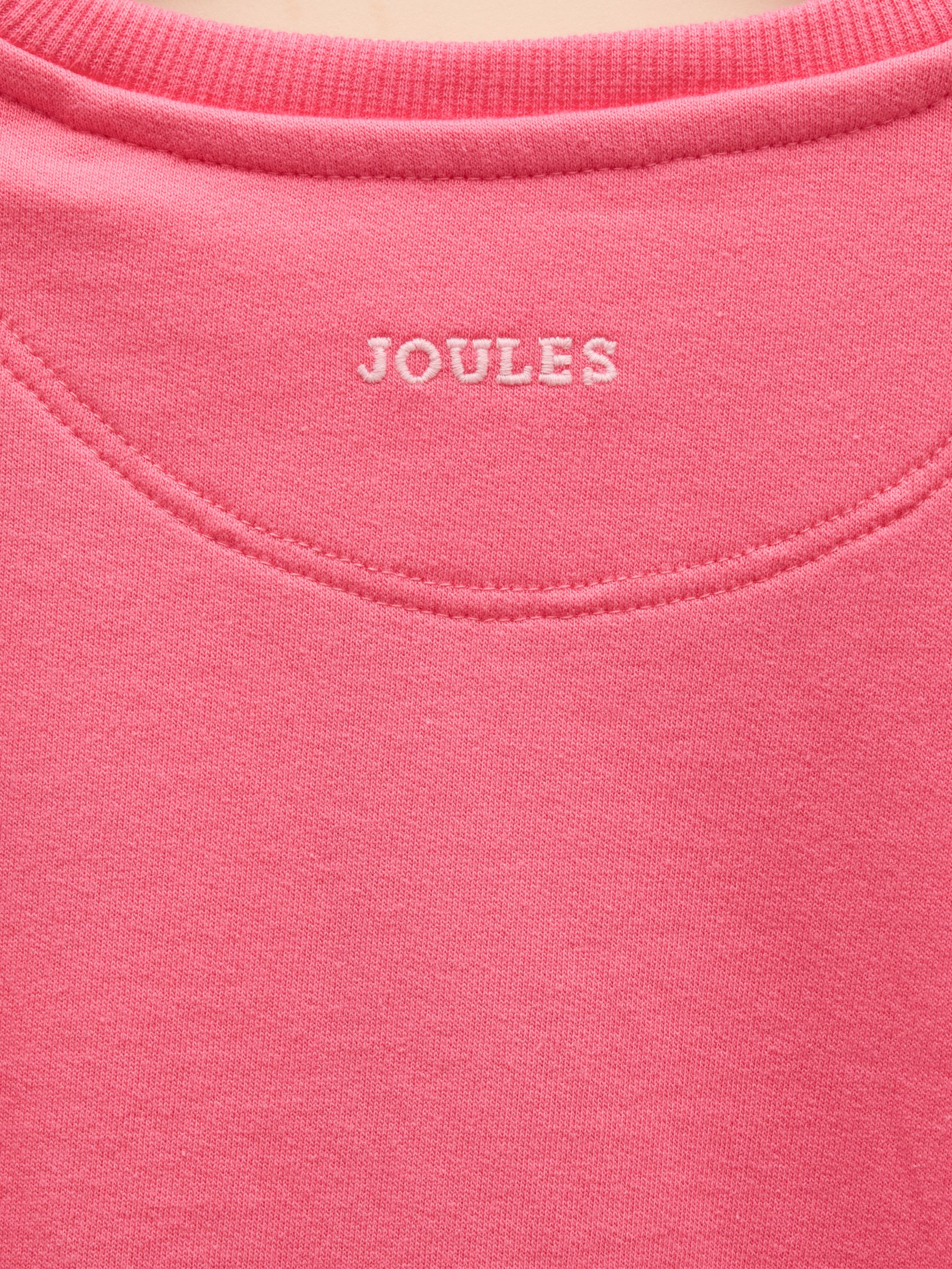 Girls' Pink Frill Sleeve Crew Neck Sweatshirt - Image 6 of 6