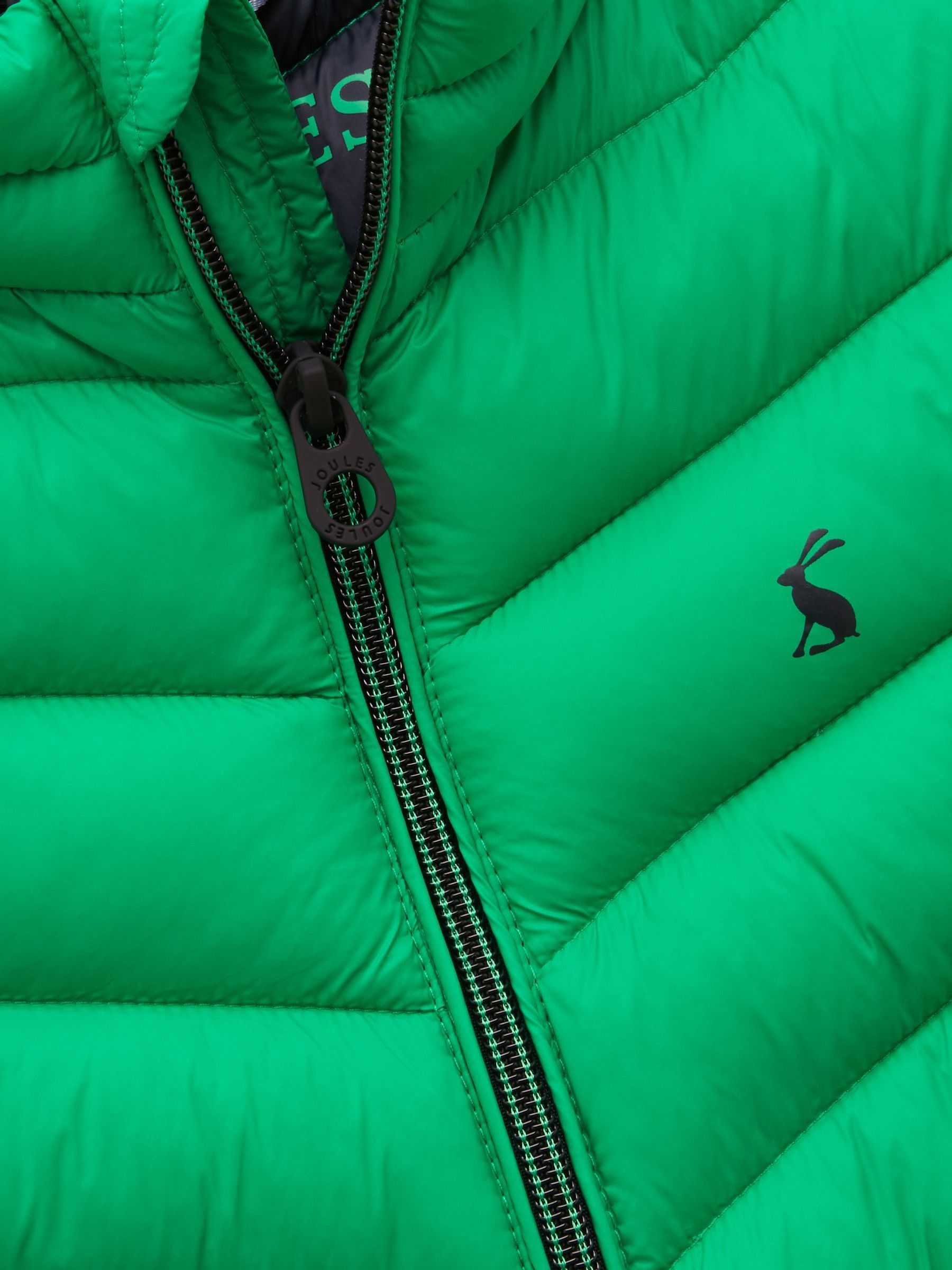 Kids' Crofton Bright Green Showerproof Padded Zip Up Gilet - Image 6 of 8