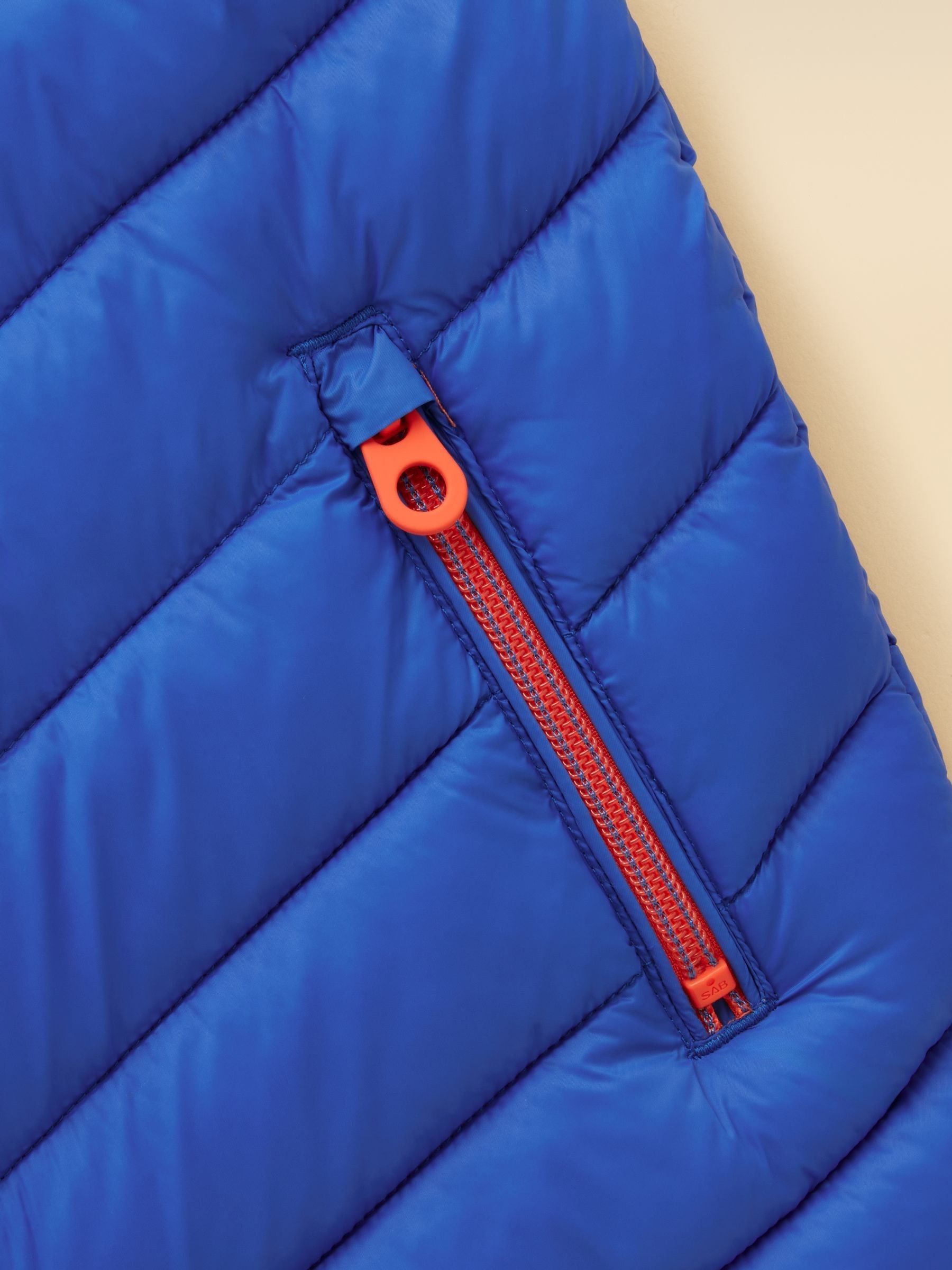 Kids' Crofton Gilet Blue Showerproof Padded Gilet - Image 4 of 5