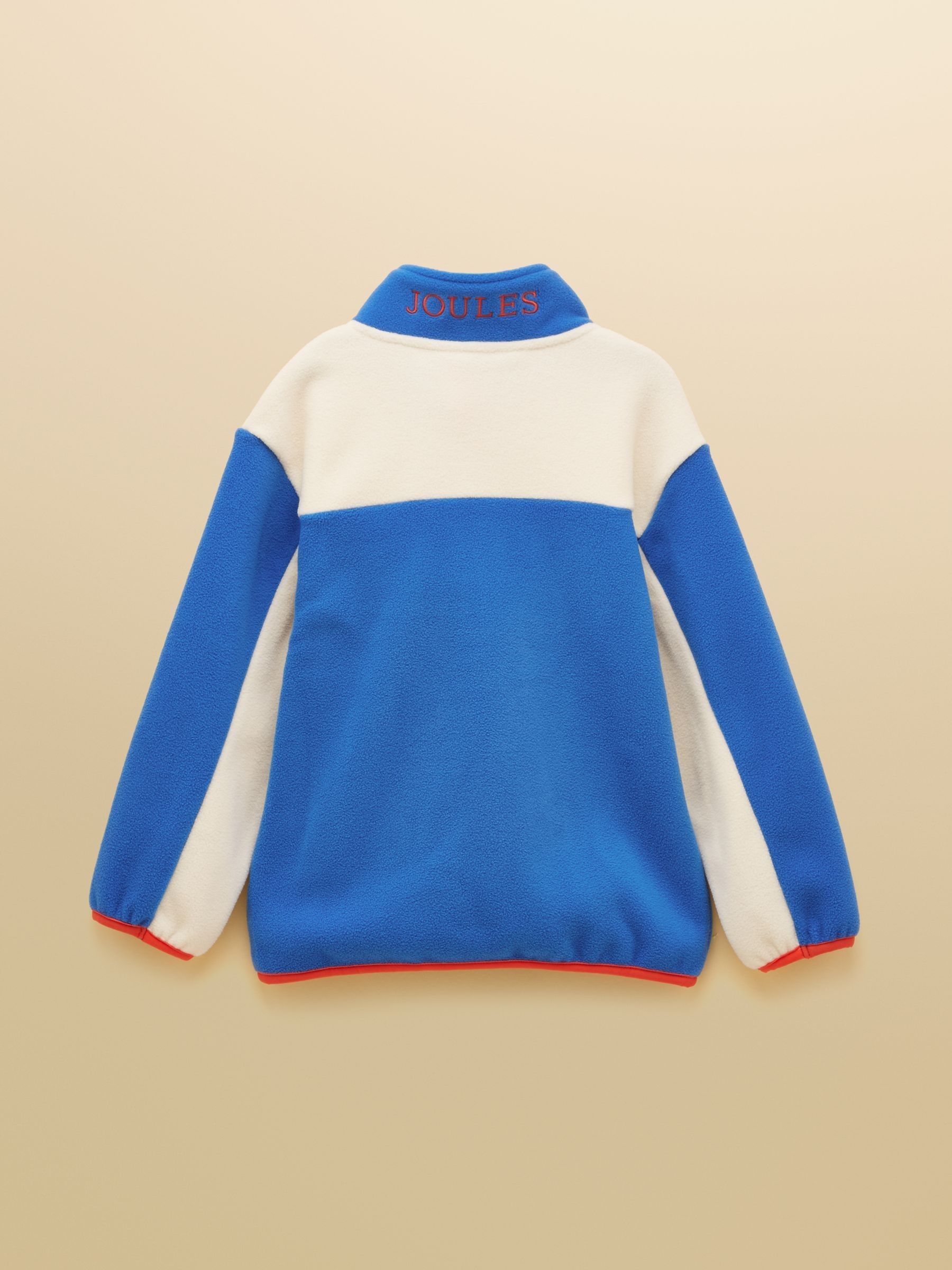Boys' Summit Blue & Cream Zip Up Polar Fleece - Image 2 of 5