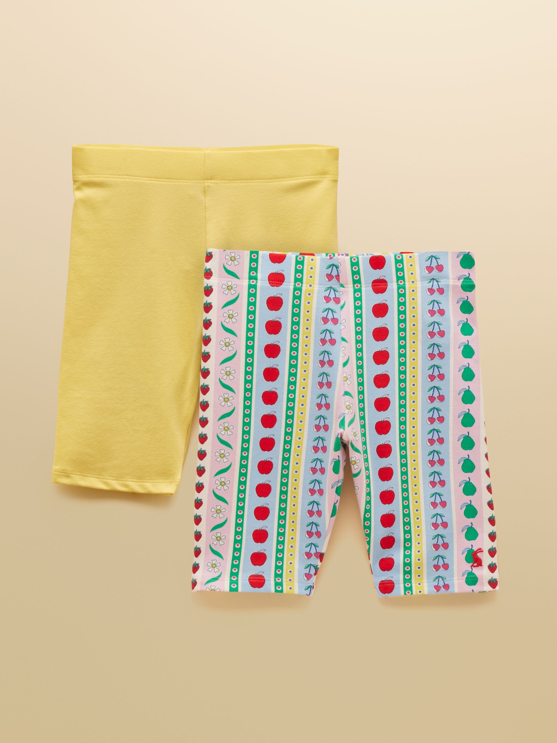 Girls' Cartwheel Yellow Cycling Shorts 2 Pack - Image 1 of 8