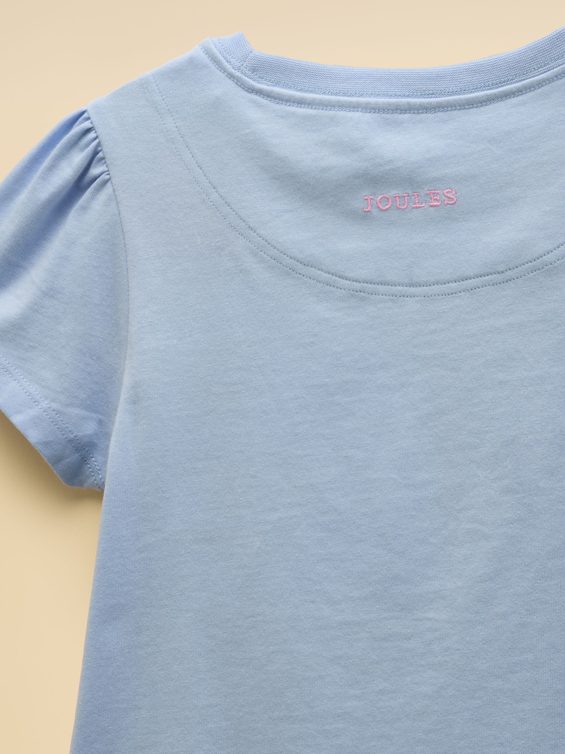 Girls' Let's Go Blue Cotton Short Sleeve T-Shirt - Image 4 of 4