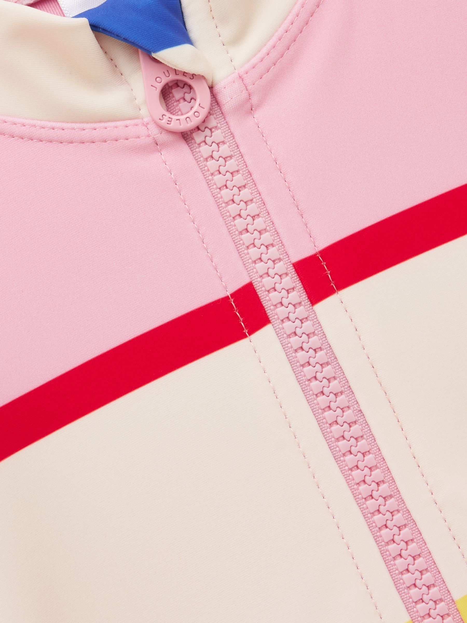 Girls' Multi Stripe Long Sleeve Sunsafe Swimsuit - Image 3 of 4