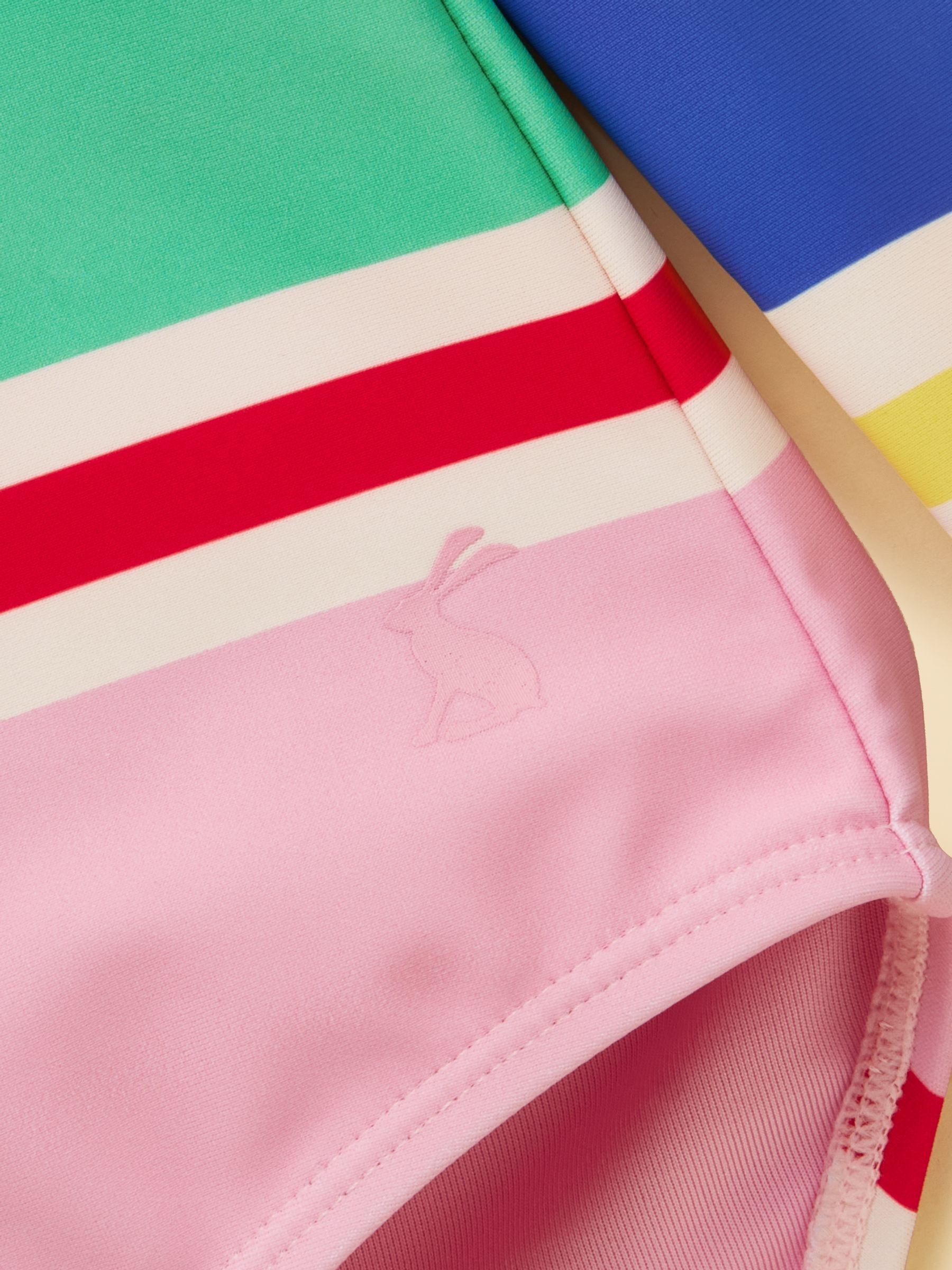 Girls' Multi Stripe Long Sleeve Sunsafe Swimsuit - Image 4 of 4