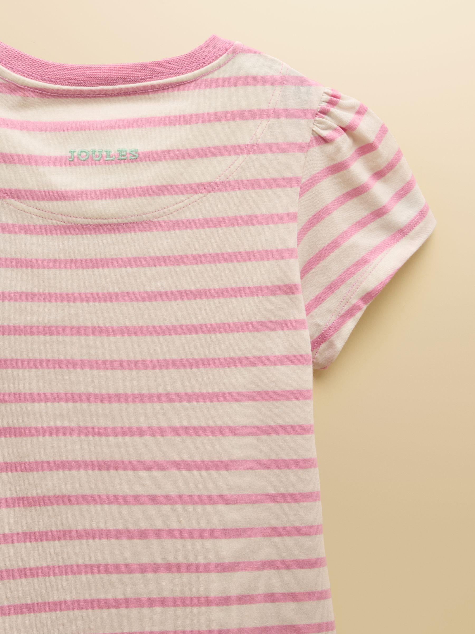 Girls' Let's Go Pink & Orange Short Sleeve T Shirts 3 Pack - Image 7 of 7