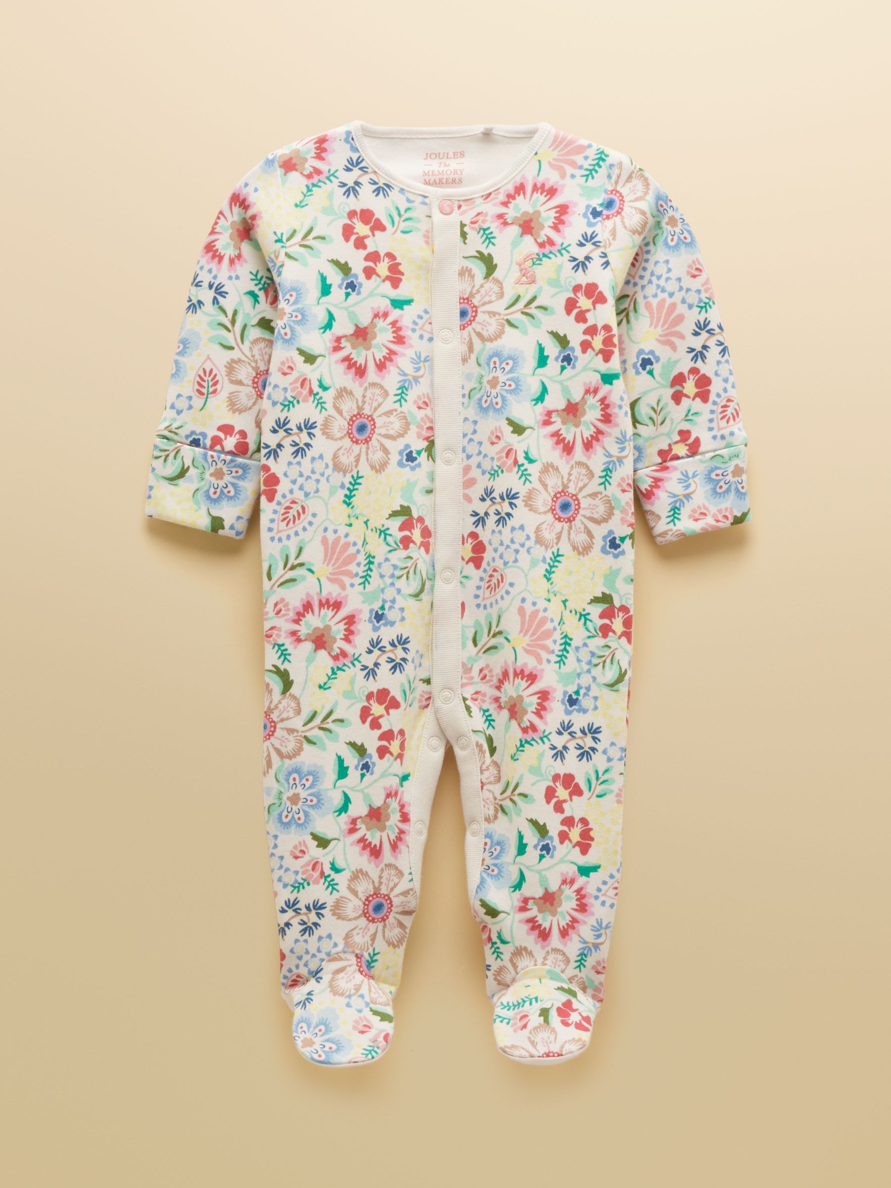 Razamataz Multi Floral Cotton Babygrow - Image 1 of 5