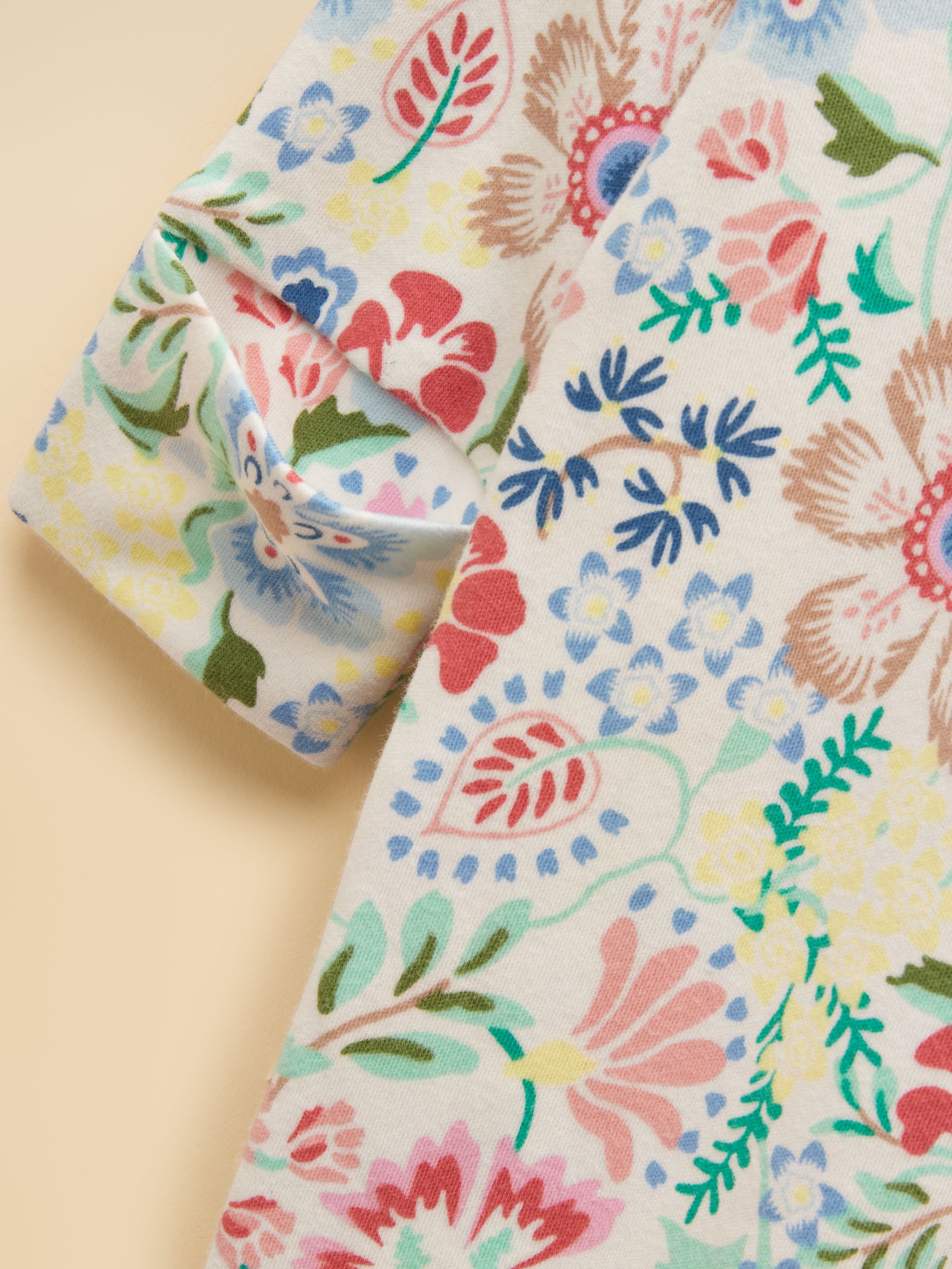 Razamataz Multi Floral Cotton Babygrow - Image 4 of 5