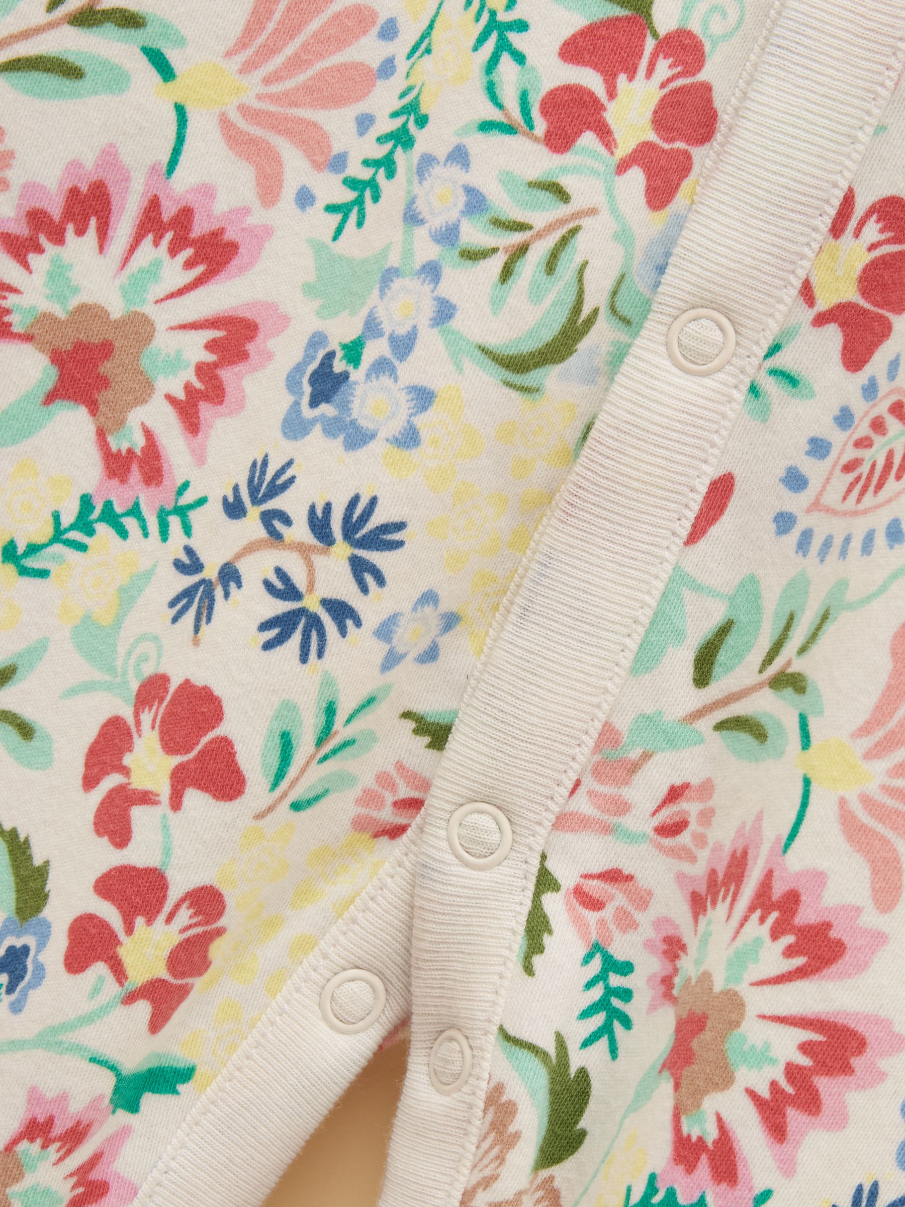 Razamataz Multi Floral Cotton Babygrow - Image 5 of 5