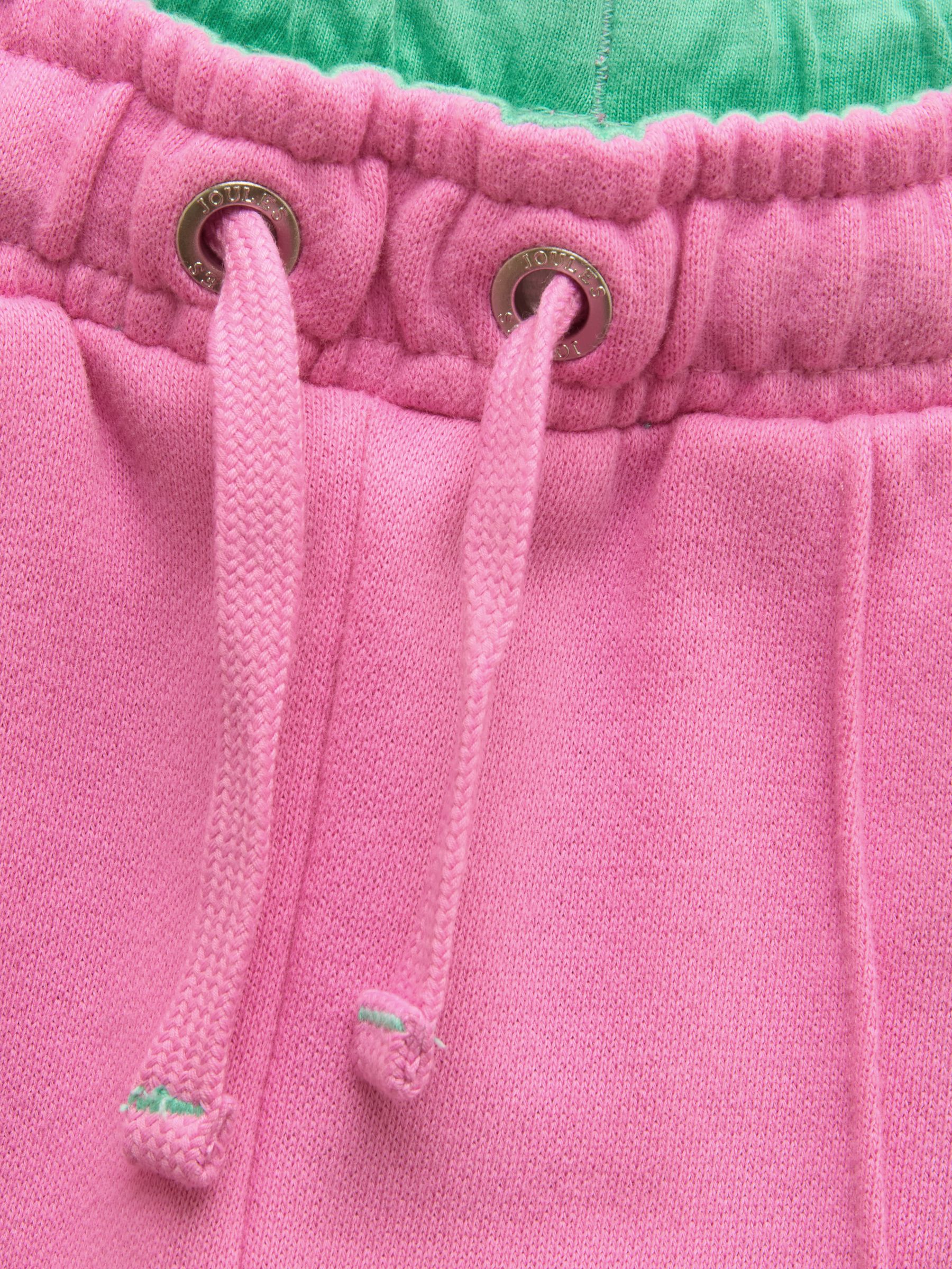 Girls' Pink Cotton Wide Leg Joggers - Image 3 of 5