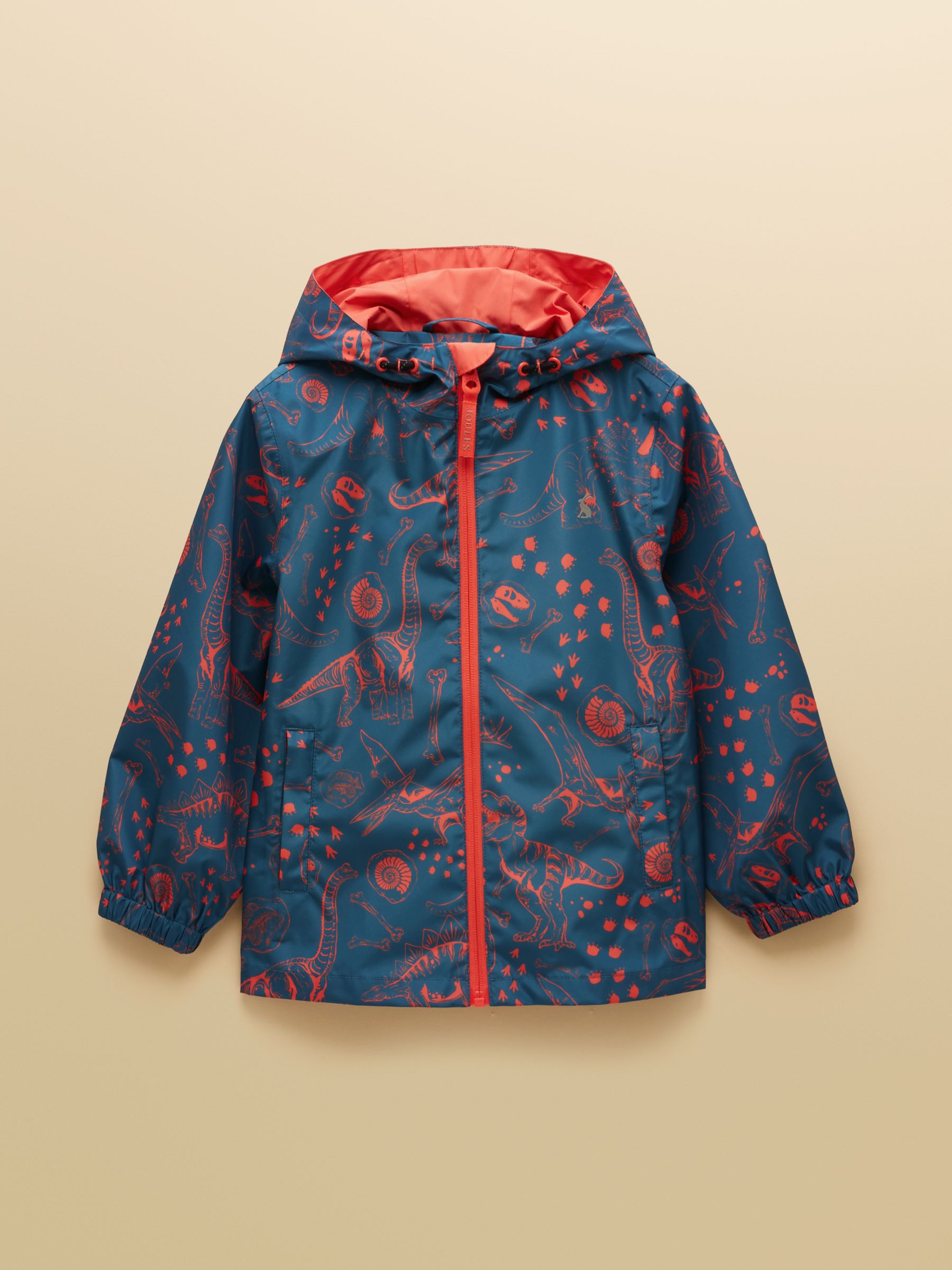Kids' Rainwell Blue Dino Waterproof Raincoat With Hood - Image 3 of 7