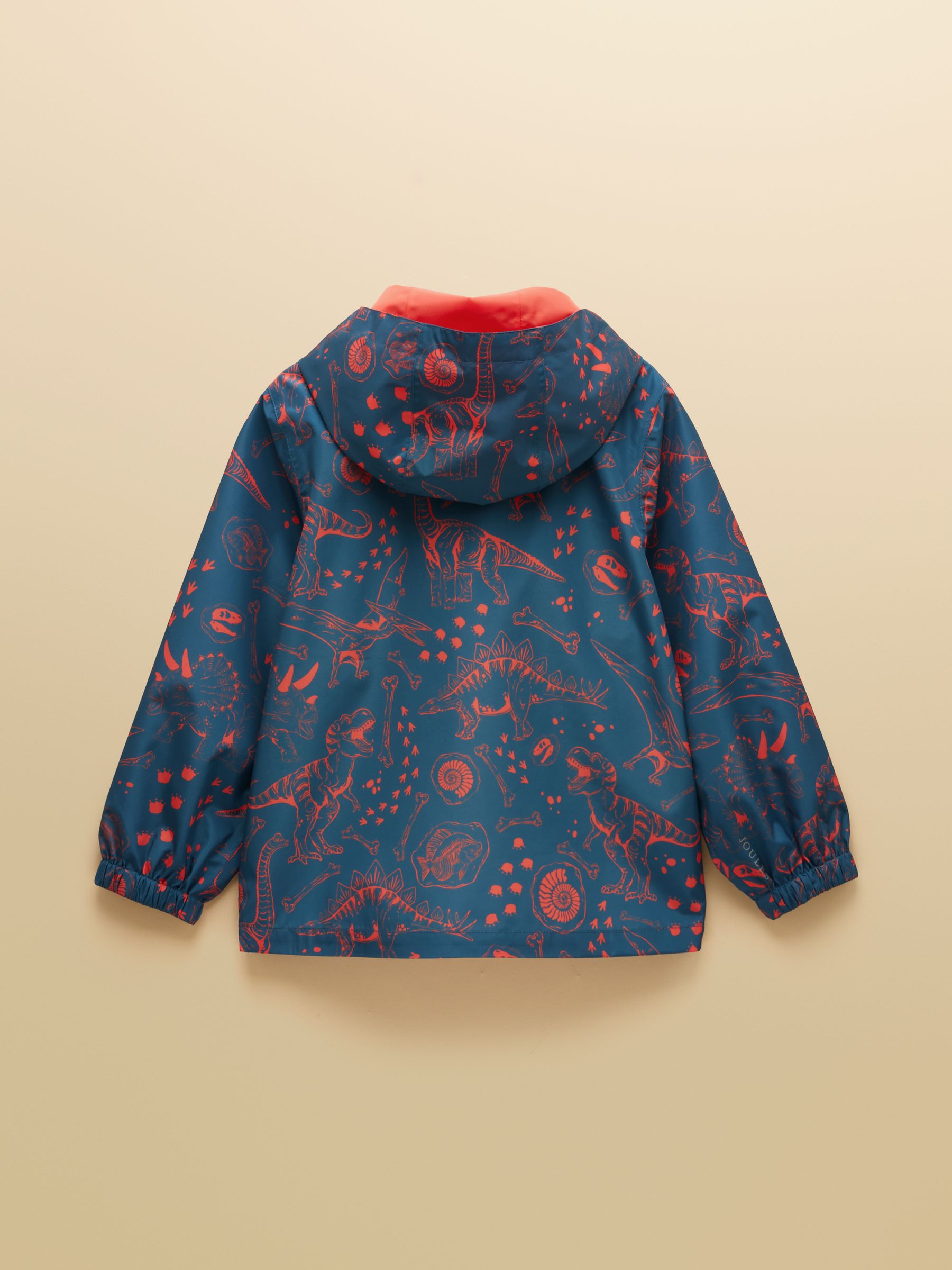 Kids' Rainwell Blue Dino Waterproof Raincoat With Hood - Image 4 of 7