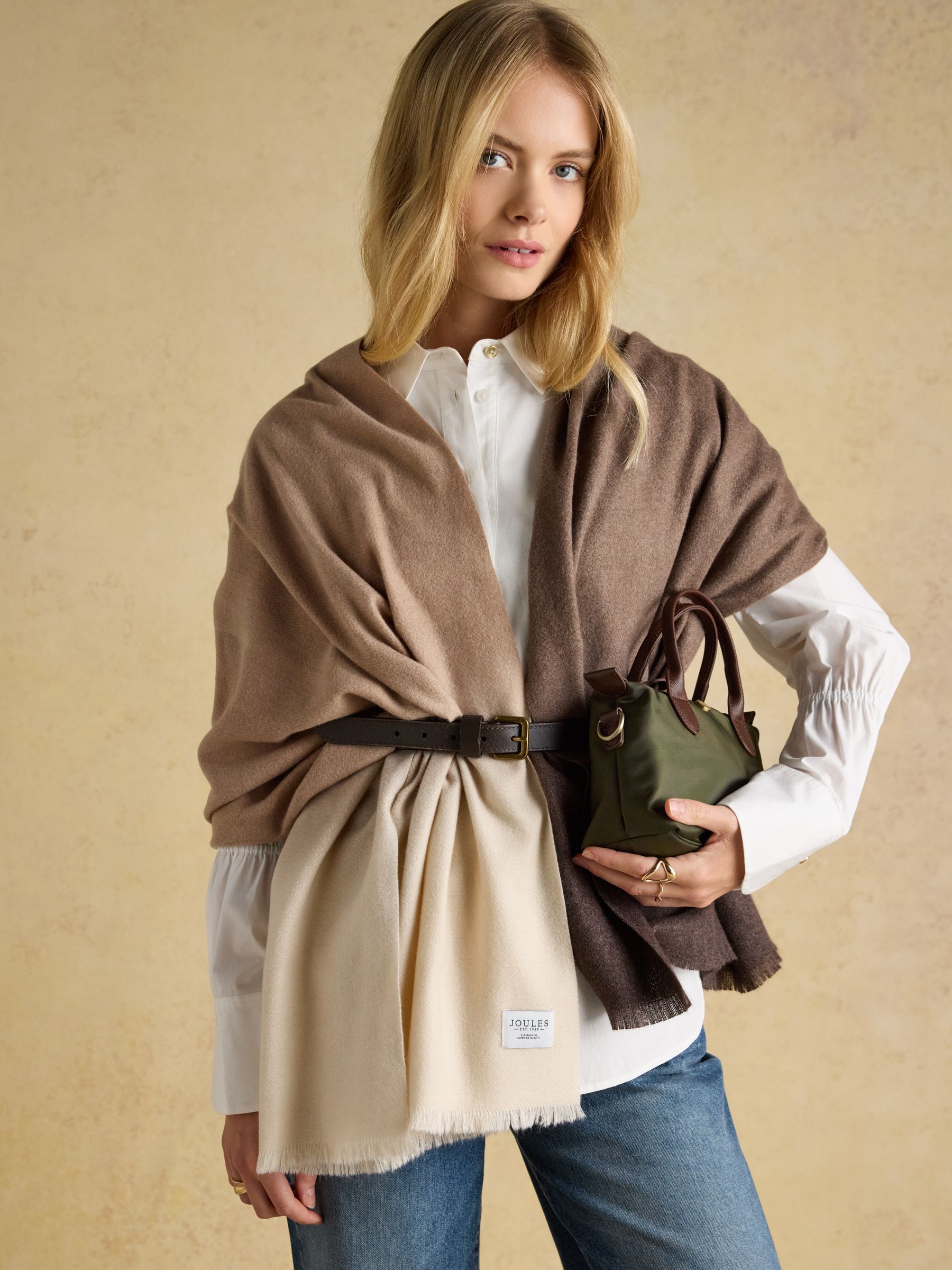 Karina Mink Brown Ombre Scarf - Image 2 of 7