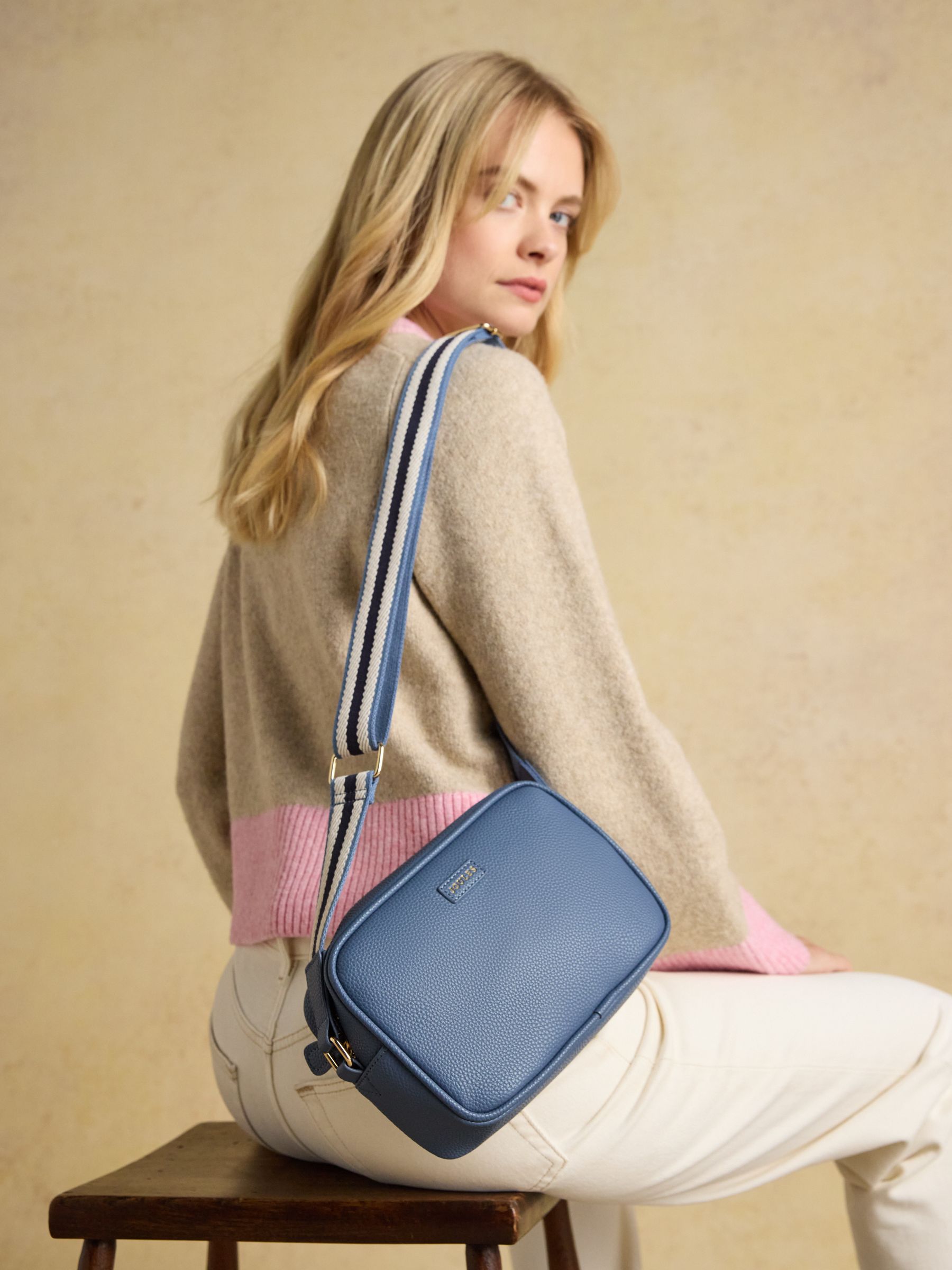 Trent Blue Adjustable Cross Body Bag - Image 2 of 8 Trent Blue Adjustable Cross Body Bag - Image 2 of 8