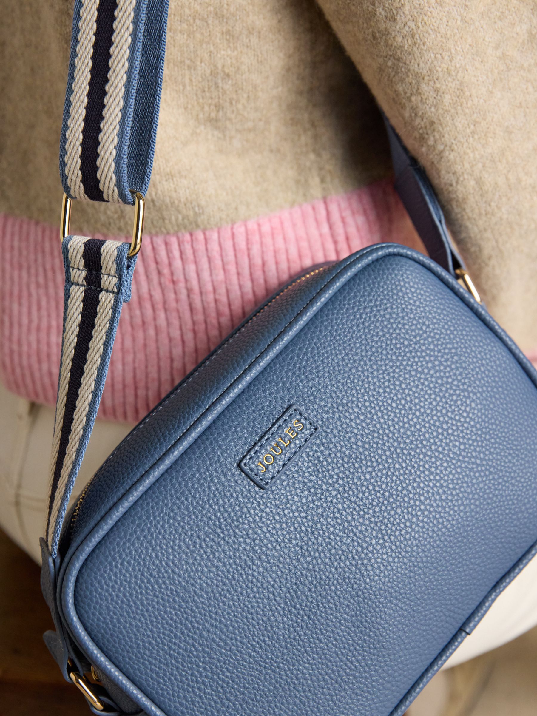 Trent Blue Adjustable Cross Body Bag - Image 4 of 8