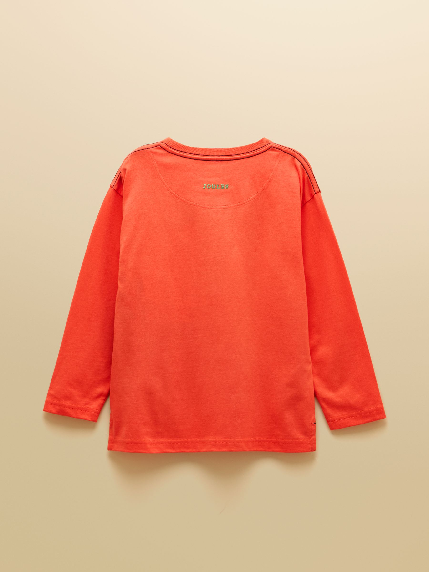 Boys' Finlay Orange Long Sleeve Applique Graphic T-Shirt - Image 2 of 5