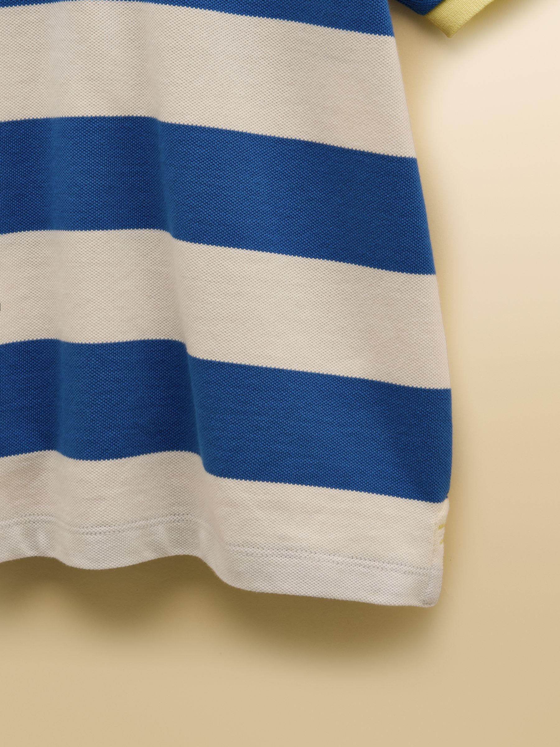 Boys' Woody Blue & White Striped Cotton Polo Shirt - Image 5 of 6