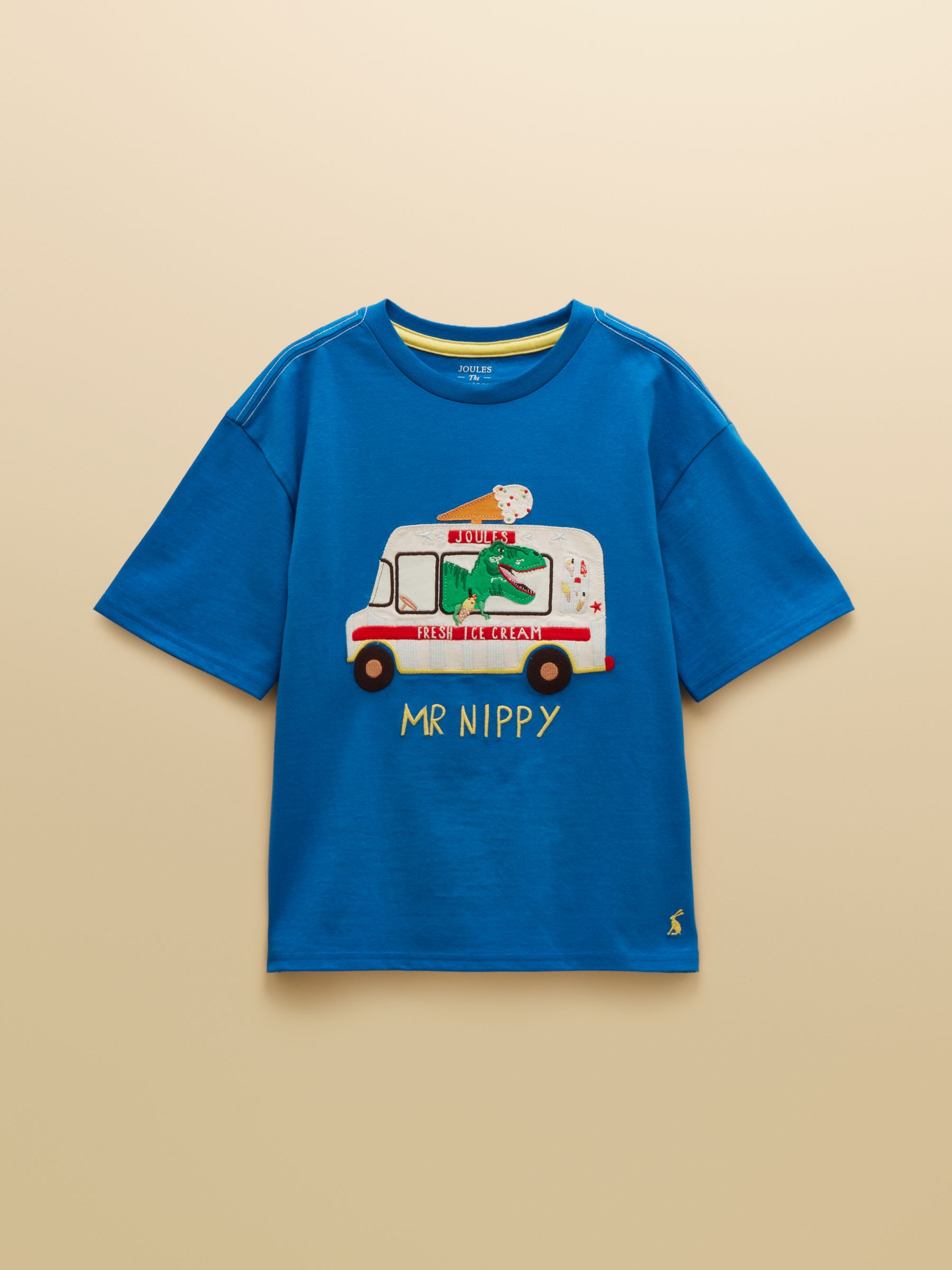 Boys' Archie Blue Applique Graphic T-Shirt - Image 1 of 4