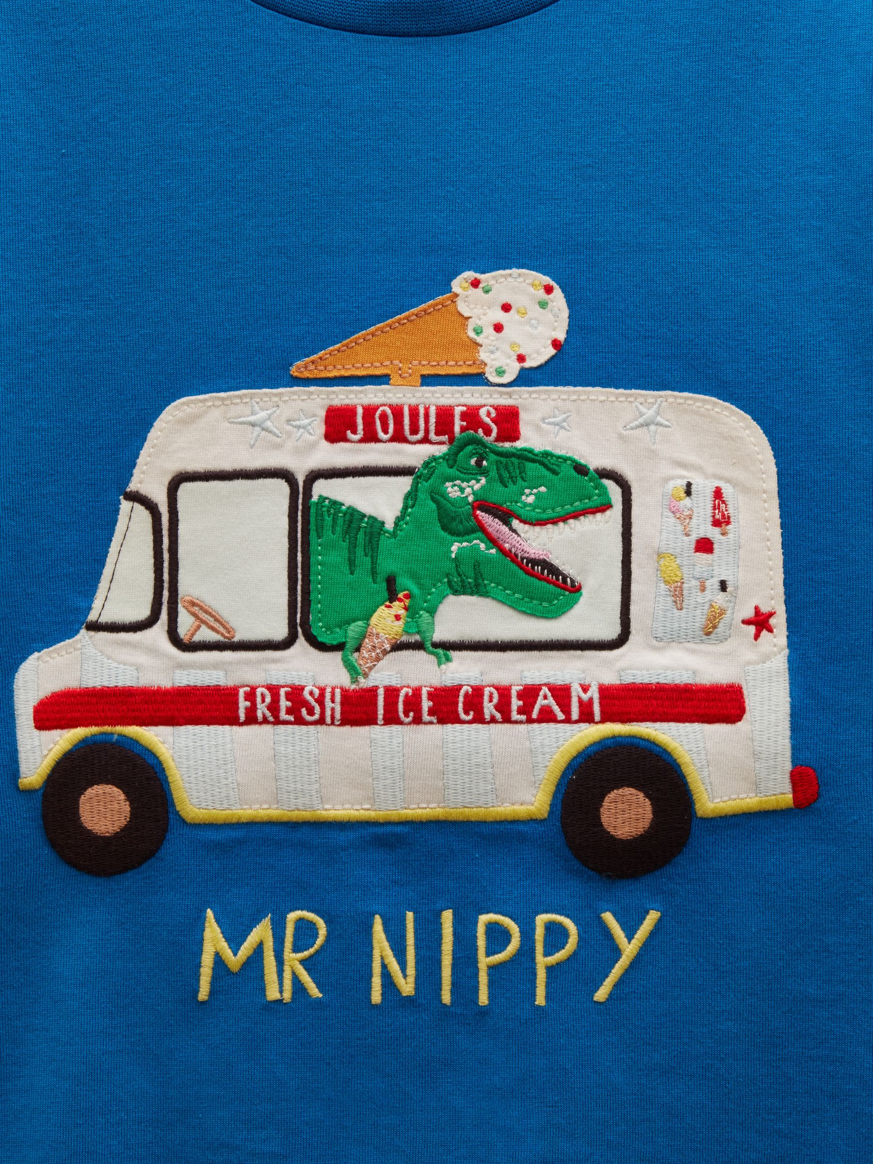 Boys' Archie Blue Applique Graphic T-Shirt - Image 3 of 4