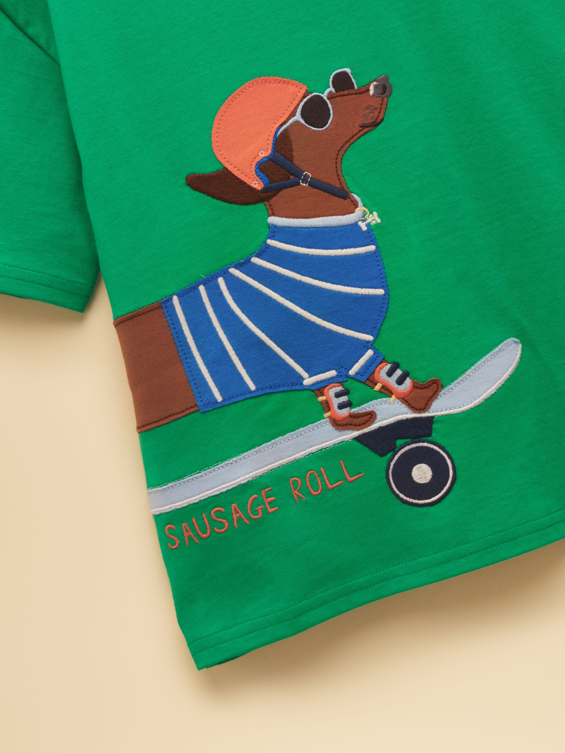 Boys' Archie Green Dog Applique Graphic T-Shirt - Image 6 of 8