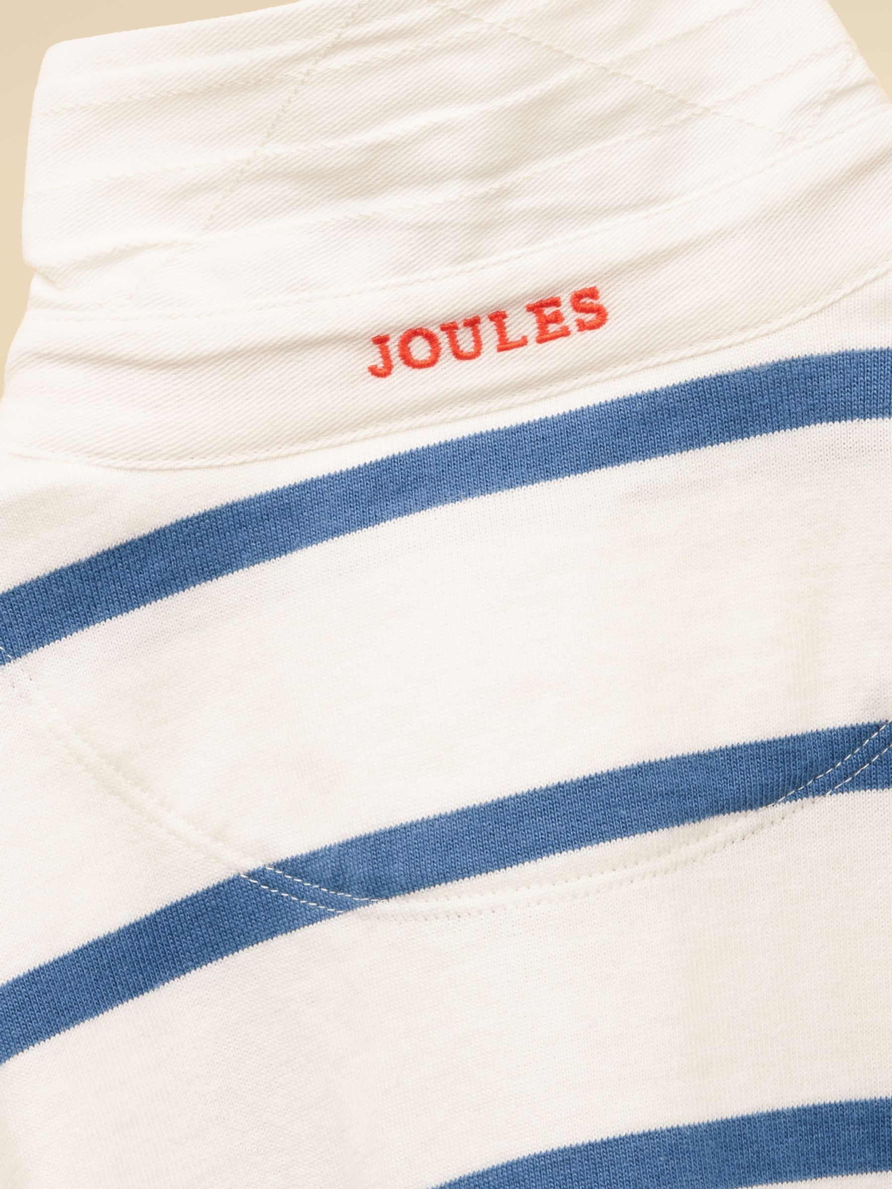 Boys' Cream & Navy Long Sleeve Rugby Shirt - Image 5 of 5