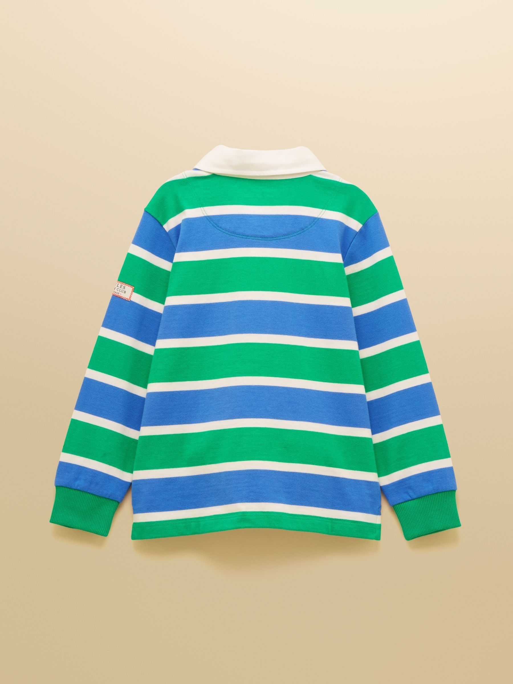 Boys' Green & Blue Long Sleeve Rugby Shirt - Image 2 of 5