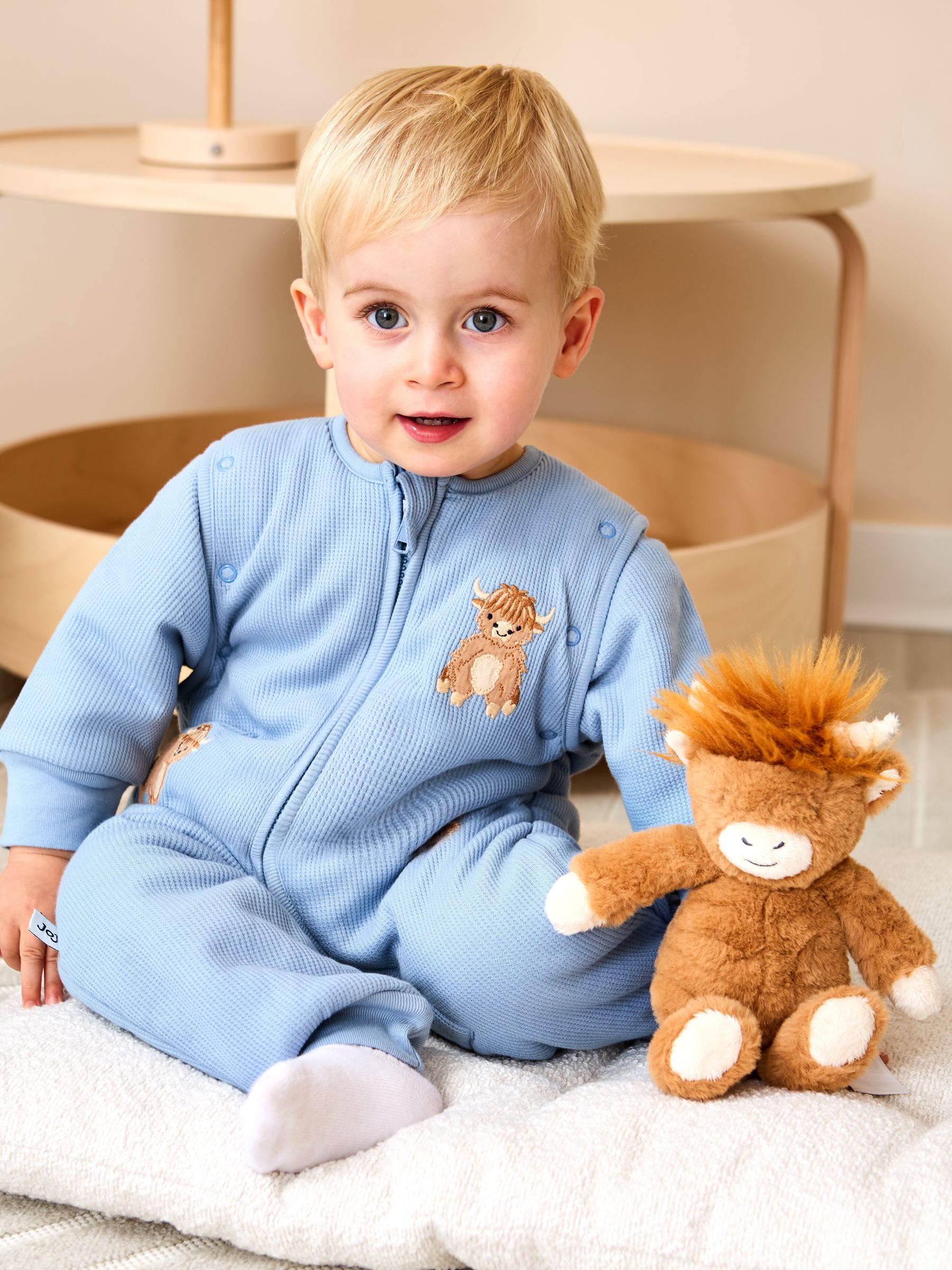 Blue Highland Cow 2.5 Tog Sleep Snuggler - Image 1 of 6