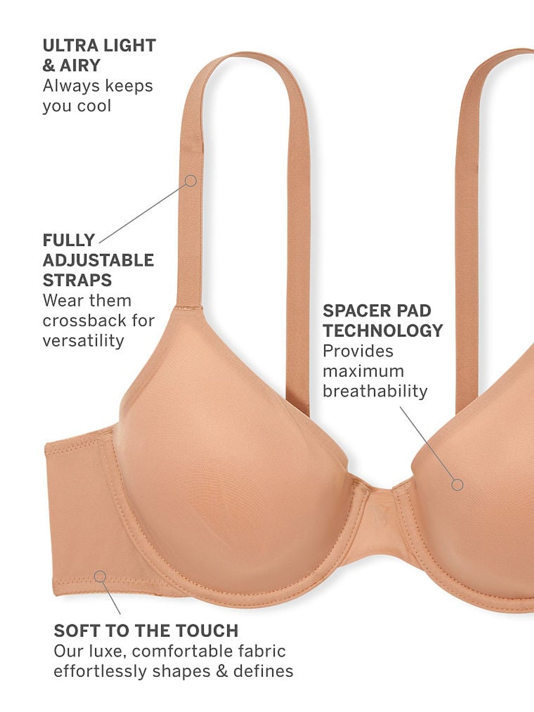 Praline Nude Full Cup Angelight Lightly Lined Bra - Image 5 of 5