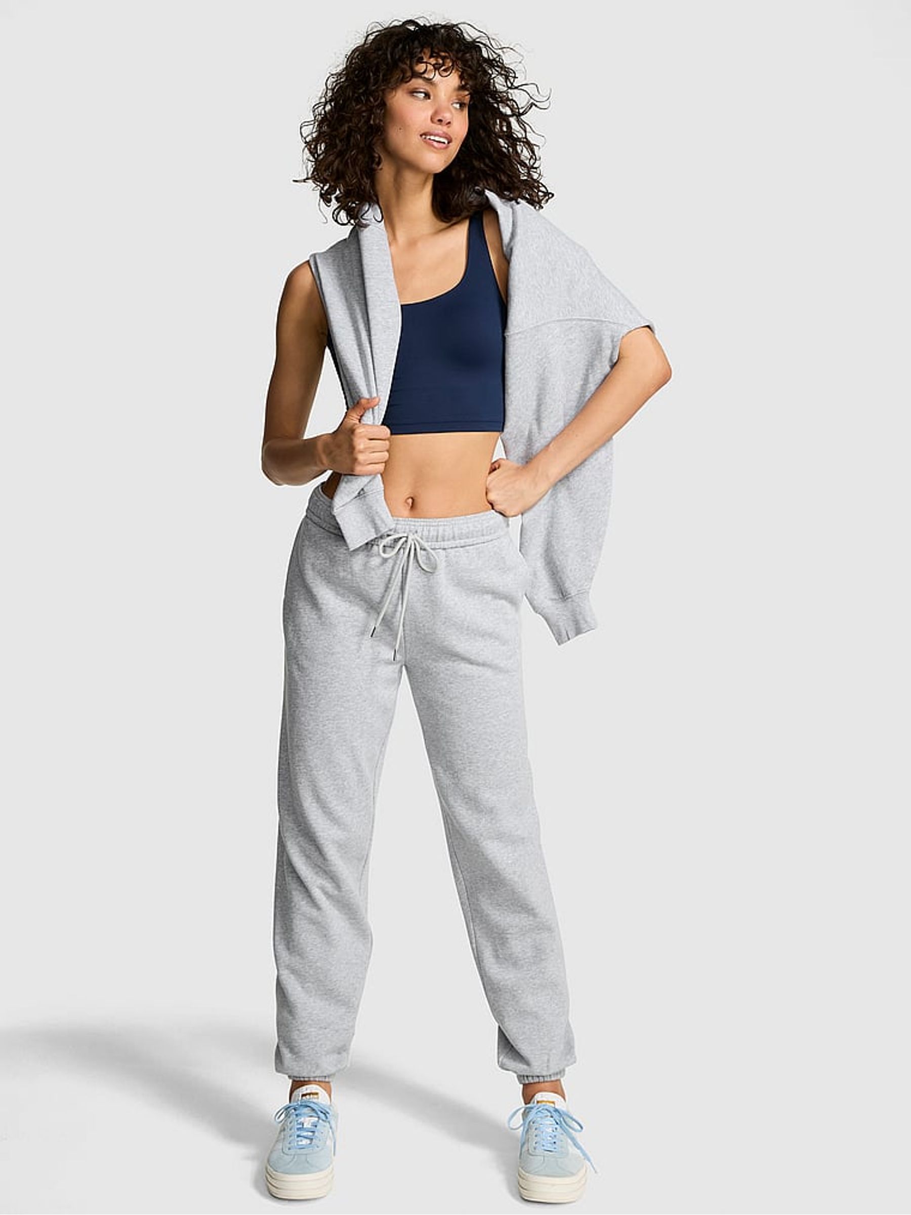 Medium Heather Grey Fleece Joggers - Image 1 of 3