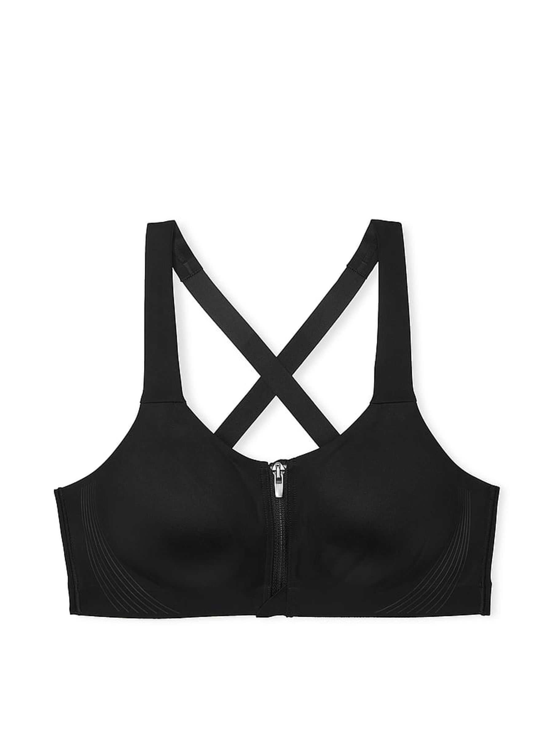 Black Front Close Knockout™ High Impact Sports Bra | Victoria's