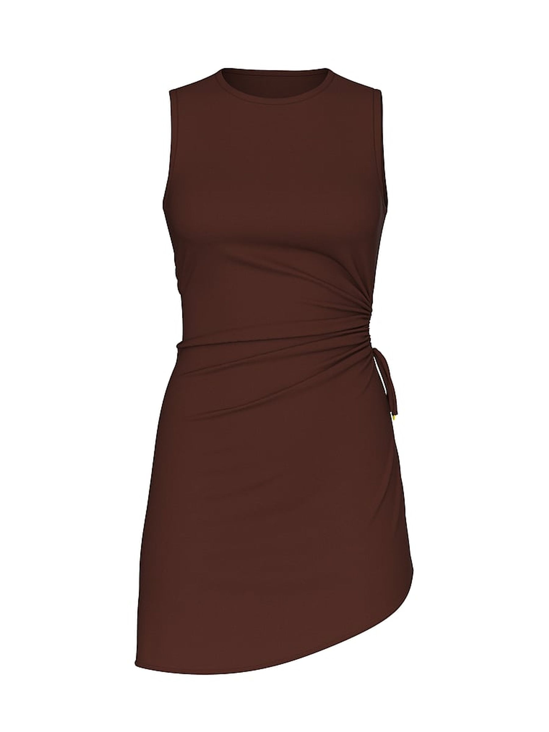 Ganache Brown Cover Up Mini Dress - Image 3 of 3