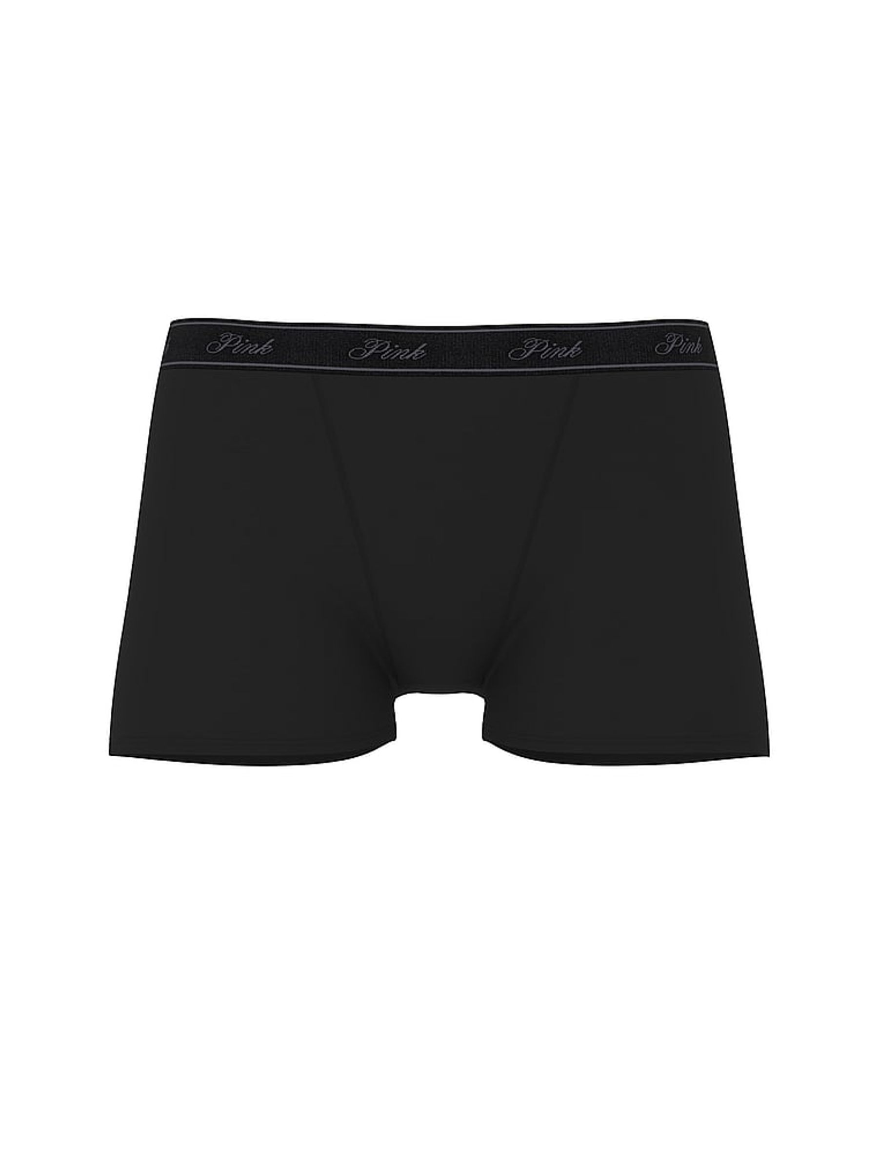 Black Boyshort Cotton Logo Knickers - Image 1 of 1