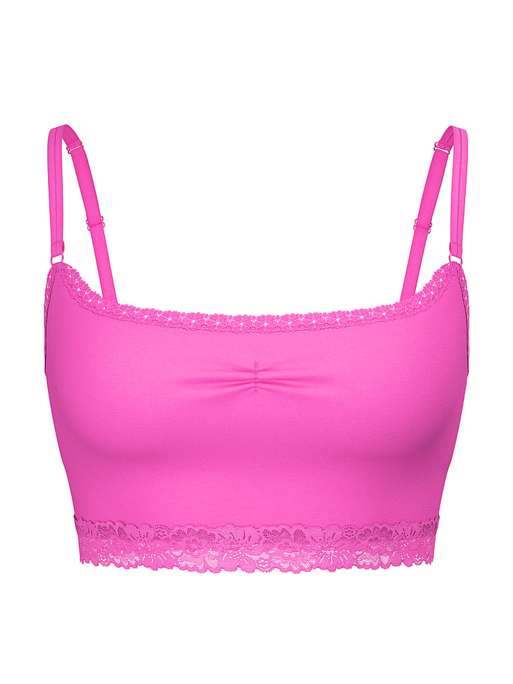 Pink Gossip Bralette Lace Trim Bralette - Image 3 of 3