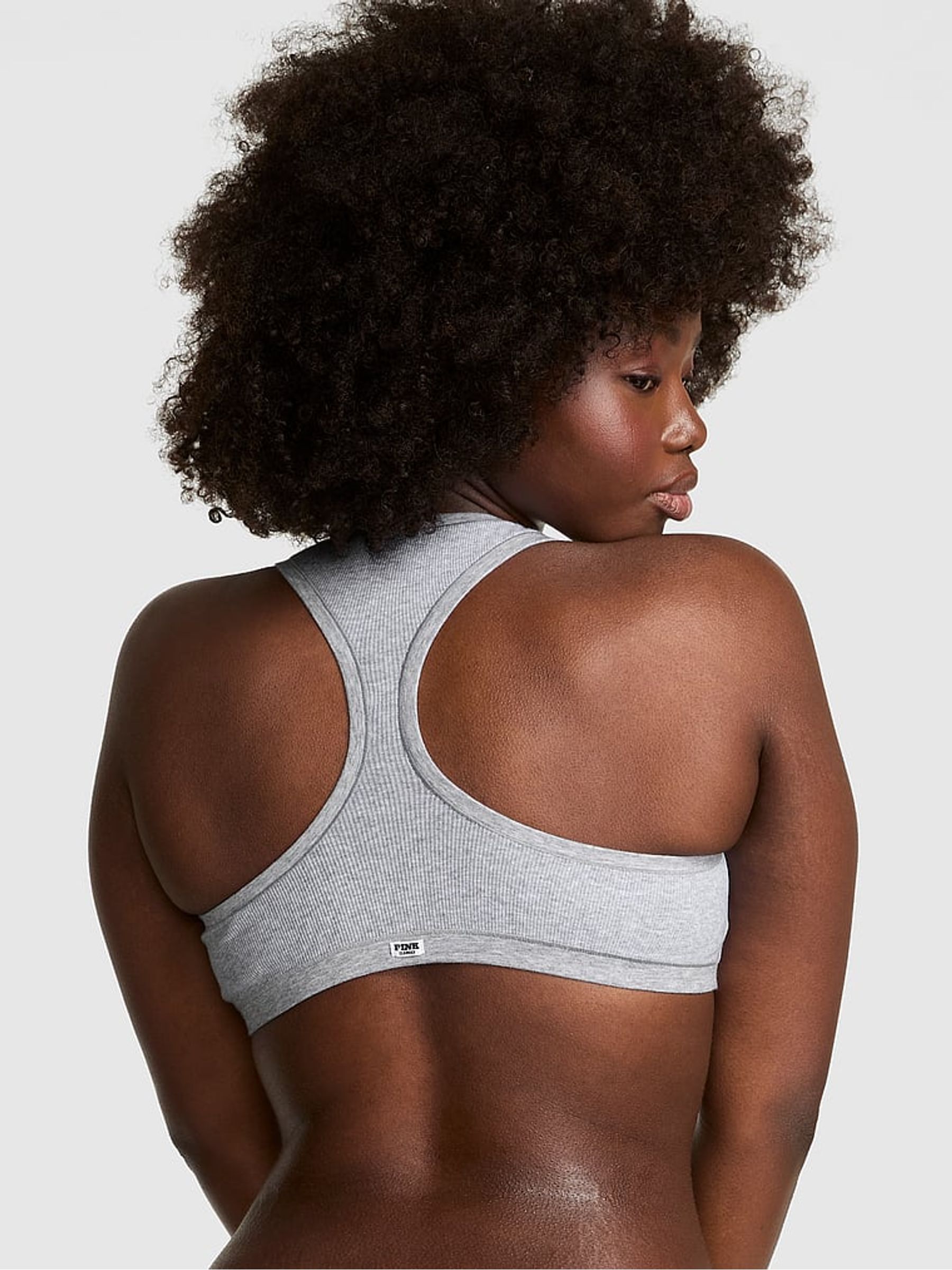 Grey Heather Bralette Cotton Dorm - Image 2 of 3
