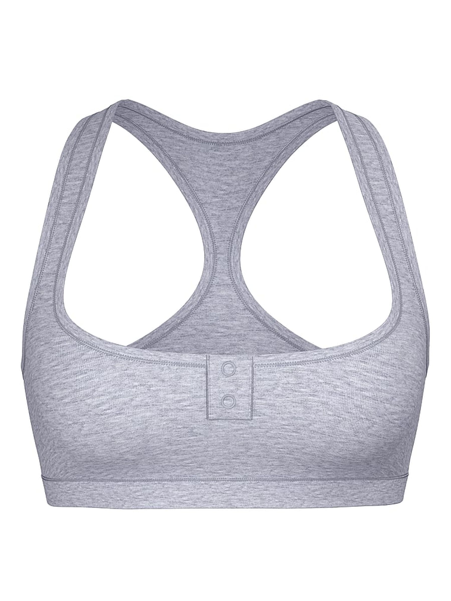 Grey Heather Bralette Cotton Dorm - Image 3 of 3