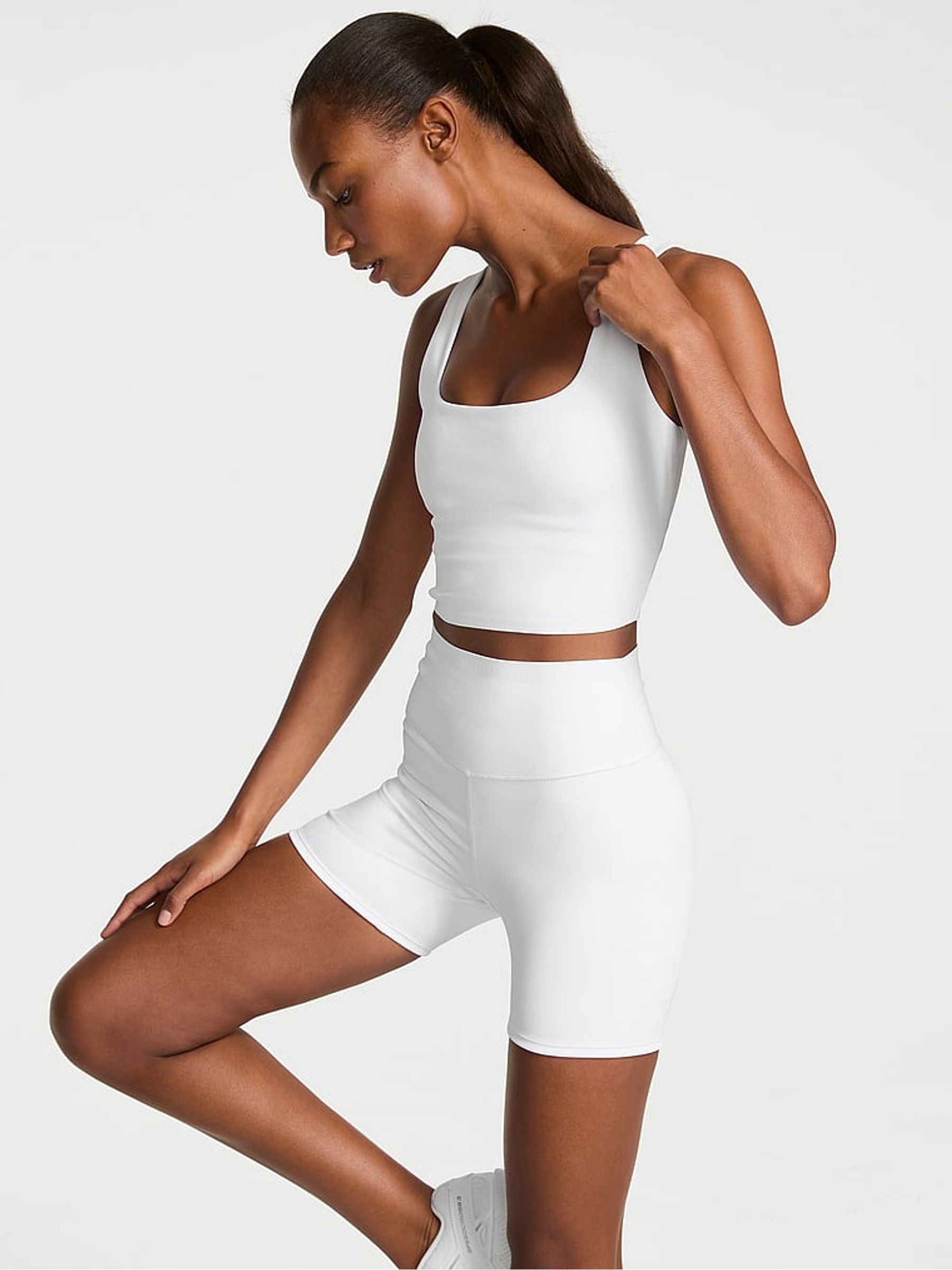White Incredible Coverage™ 5" Bike Shorts - Image 1 of 2