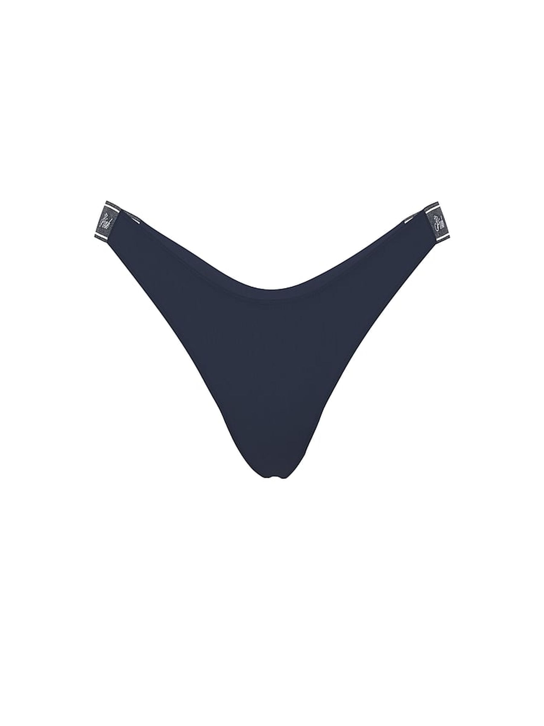 Noir Navy Blue Cotton Logo Knickers - Image 3 of 3