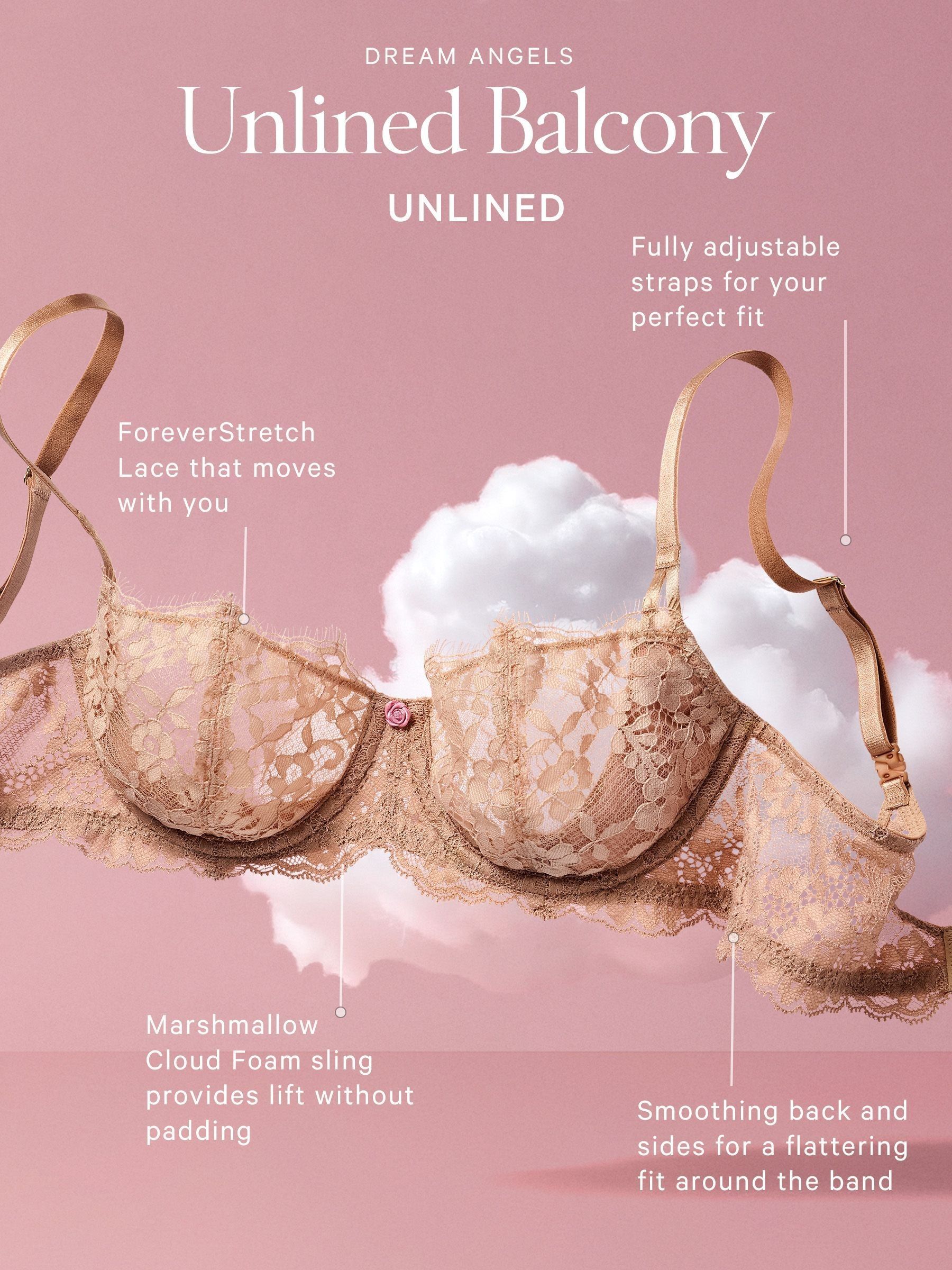Purest Pink Unlined Balcony Lace Bra | Victoria's Secret UK